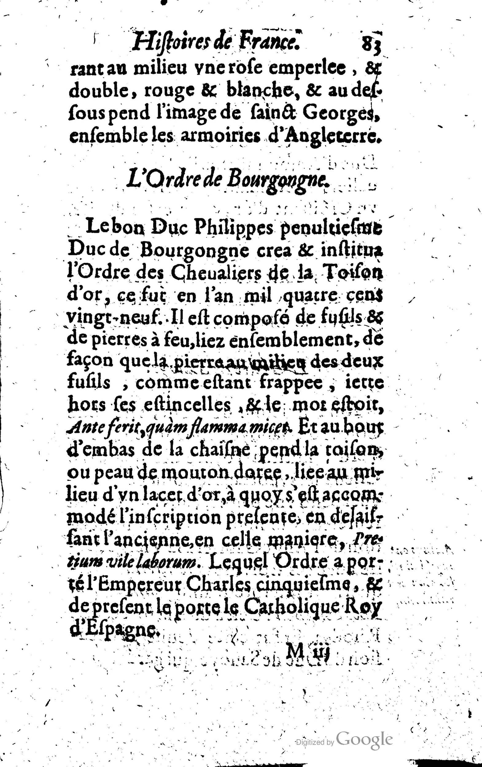 1619 - Jean Corrozet - Trésor des histoires de France - Anvers Musée Plantin-Moretus