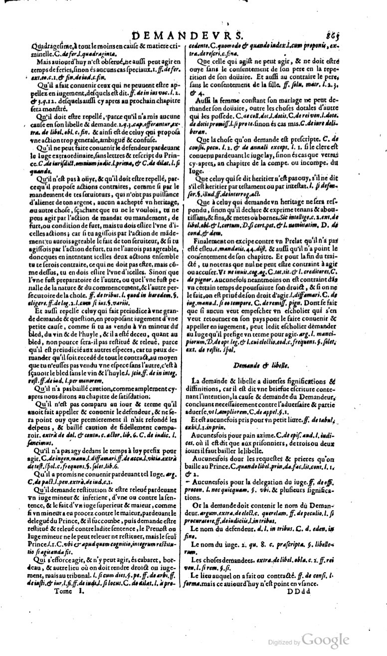 1629 - Veuve Nicolas Buon - Trésor du droit français (29620 T. 1) - BM Lyon