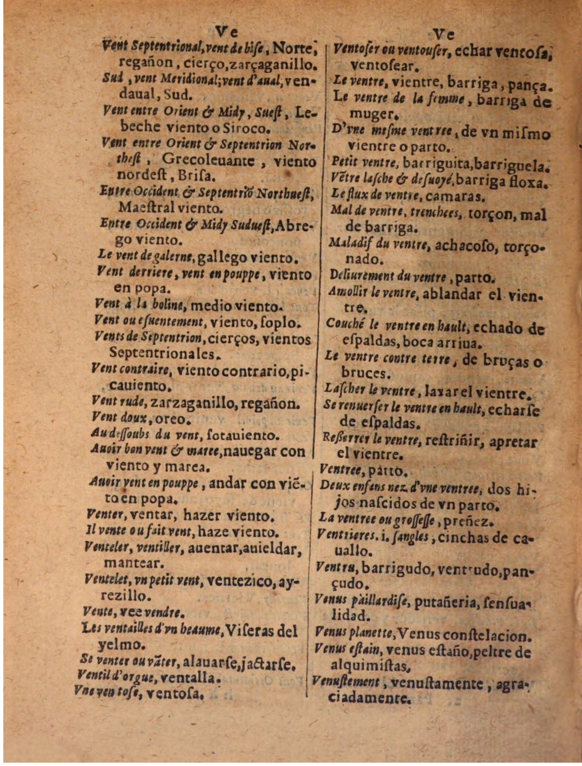 1624 - Hubert Antoine - Trésor des deux langues espagnole et française (Seconde partie) - BSB Munich