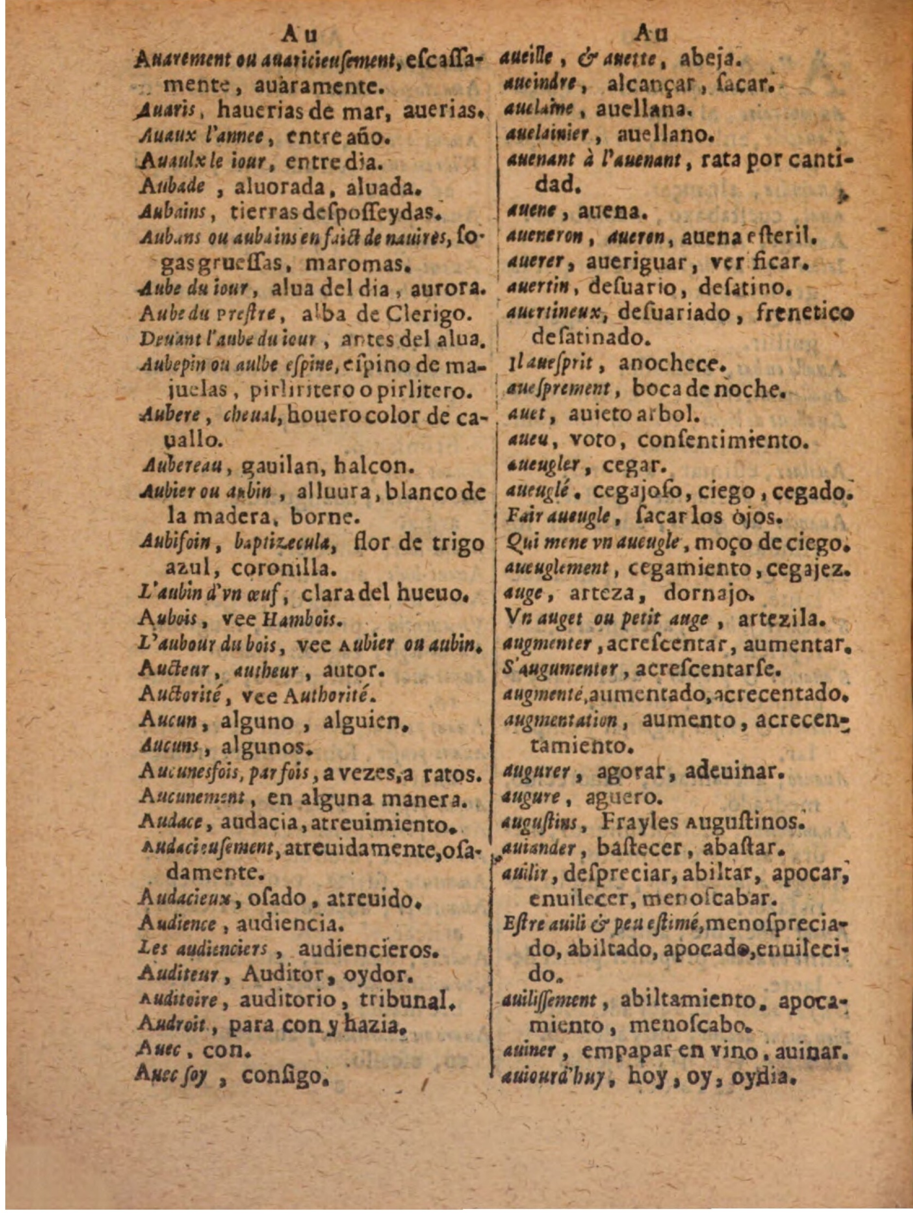 1624 - Hubert Antoine - Trésor des deux langues espagnole et française (Seconde partie) - BSB Munich
