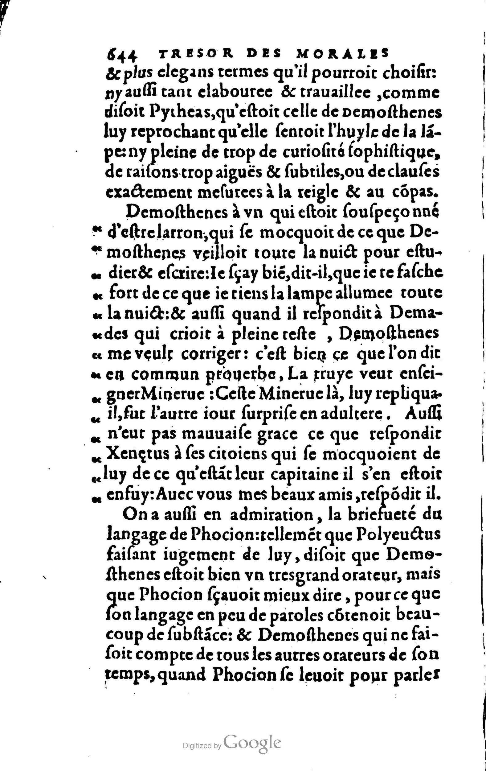 1578 - Jean Poupy - Trésor des morales de Plutarque - BSB Munich