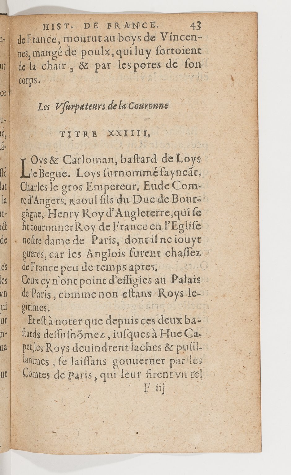 1583 - Galiot Corrozet - Trésor des histoires de France - BnF