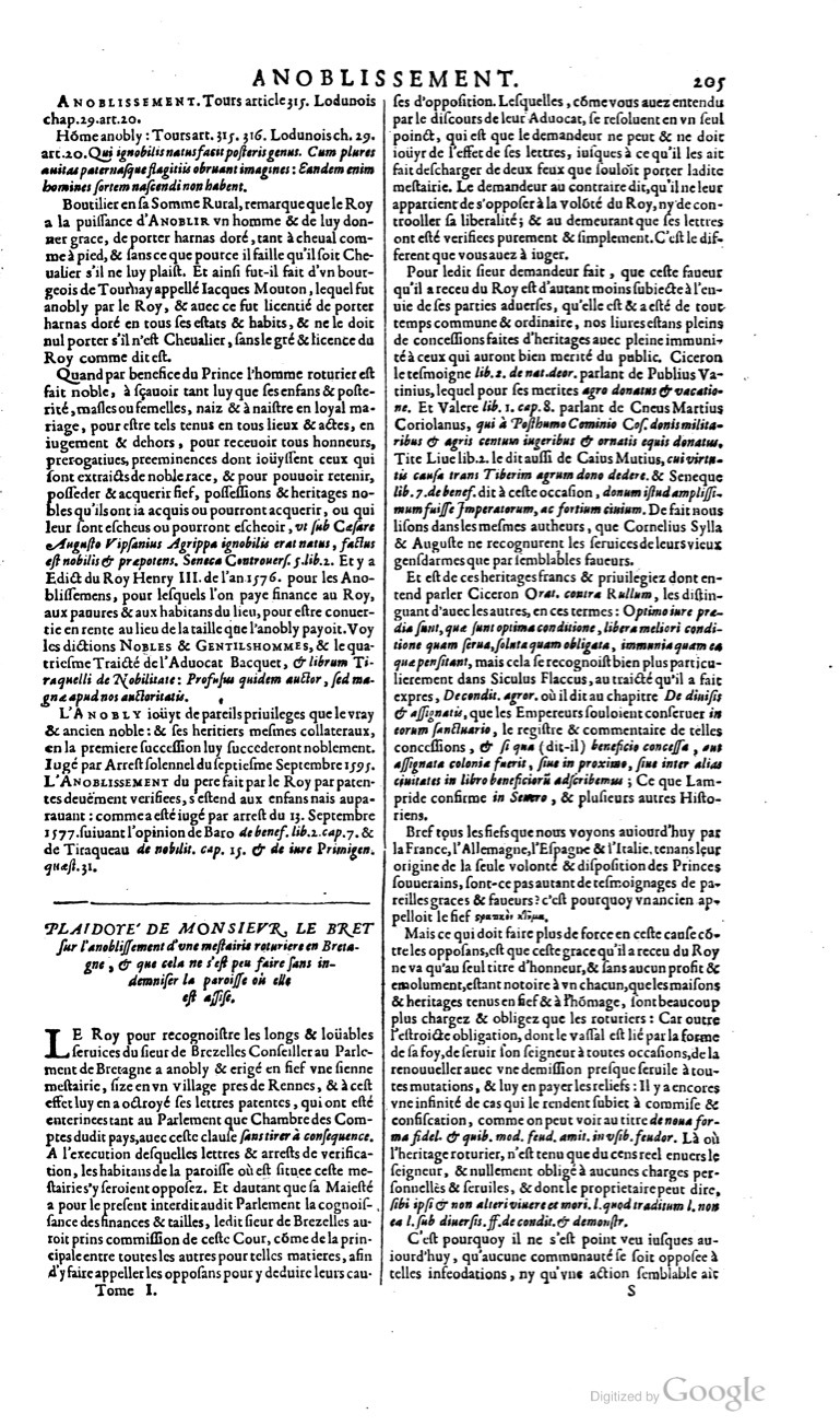 1629 - Veuve Nicolas Buon - Trésor du droit français (21754 T. 1) - BM Lyon