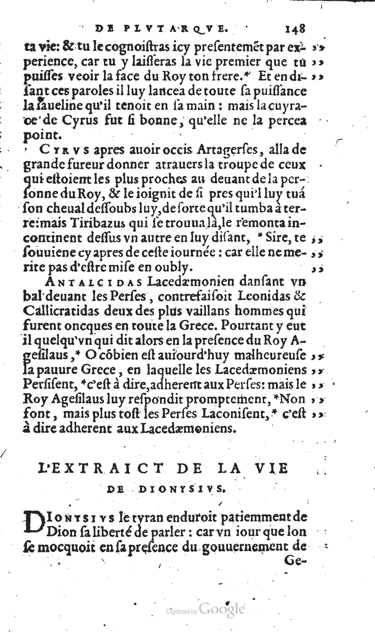 1567 - Willem Silvius - Trésor des vies de Plutarque - Anvers Musée Plantin-Moretus