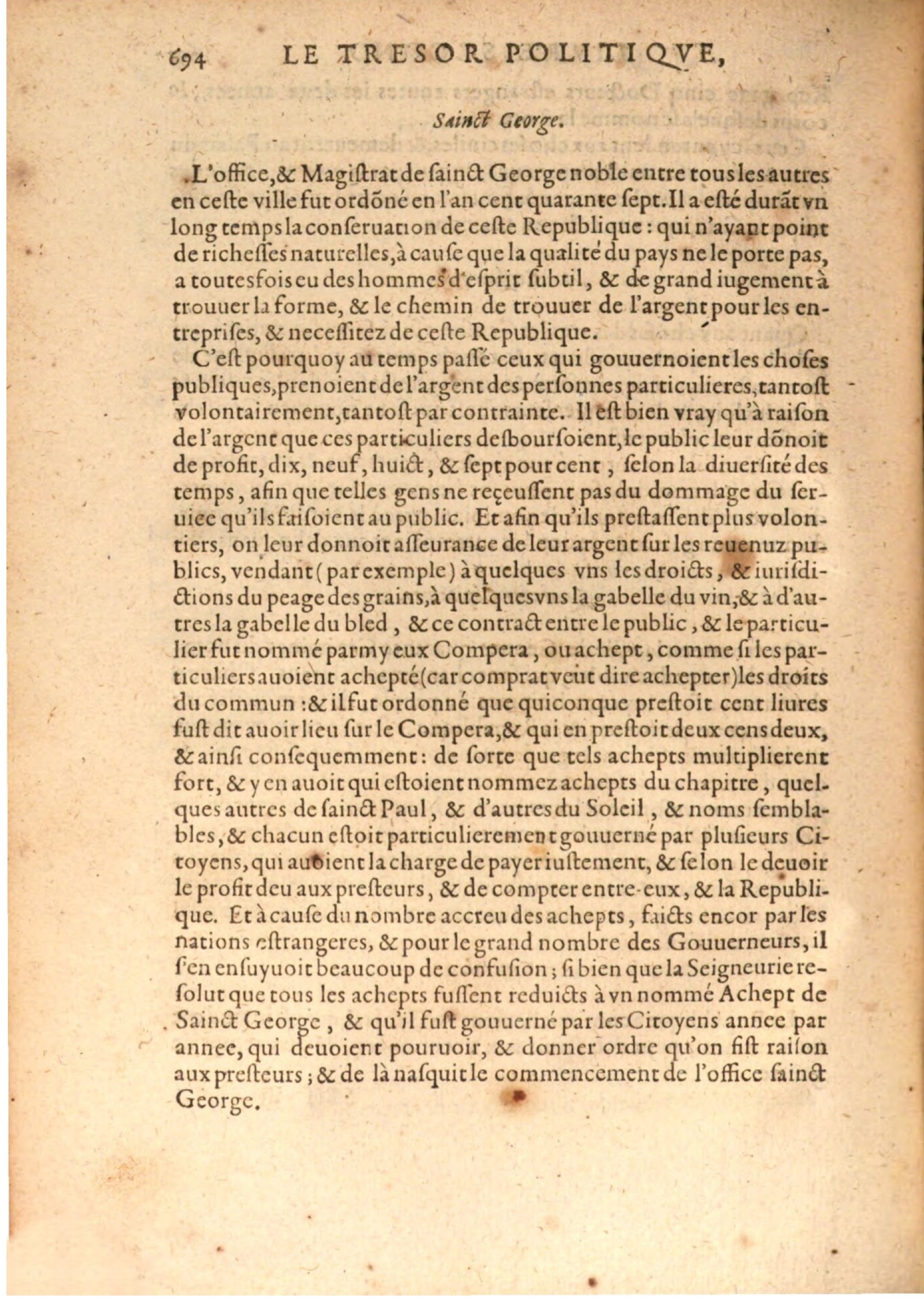 1608 - Nicolas Du Fossé - Trésor politique - BSB Munich