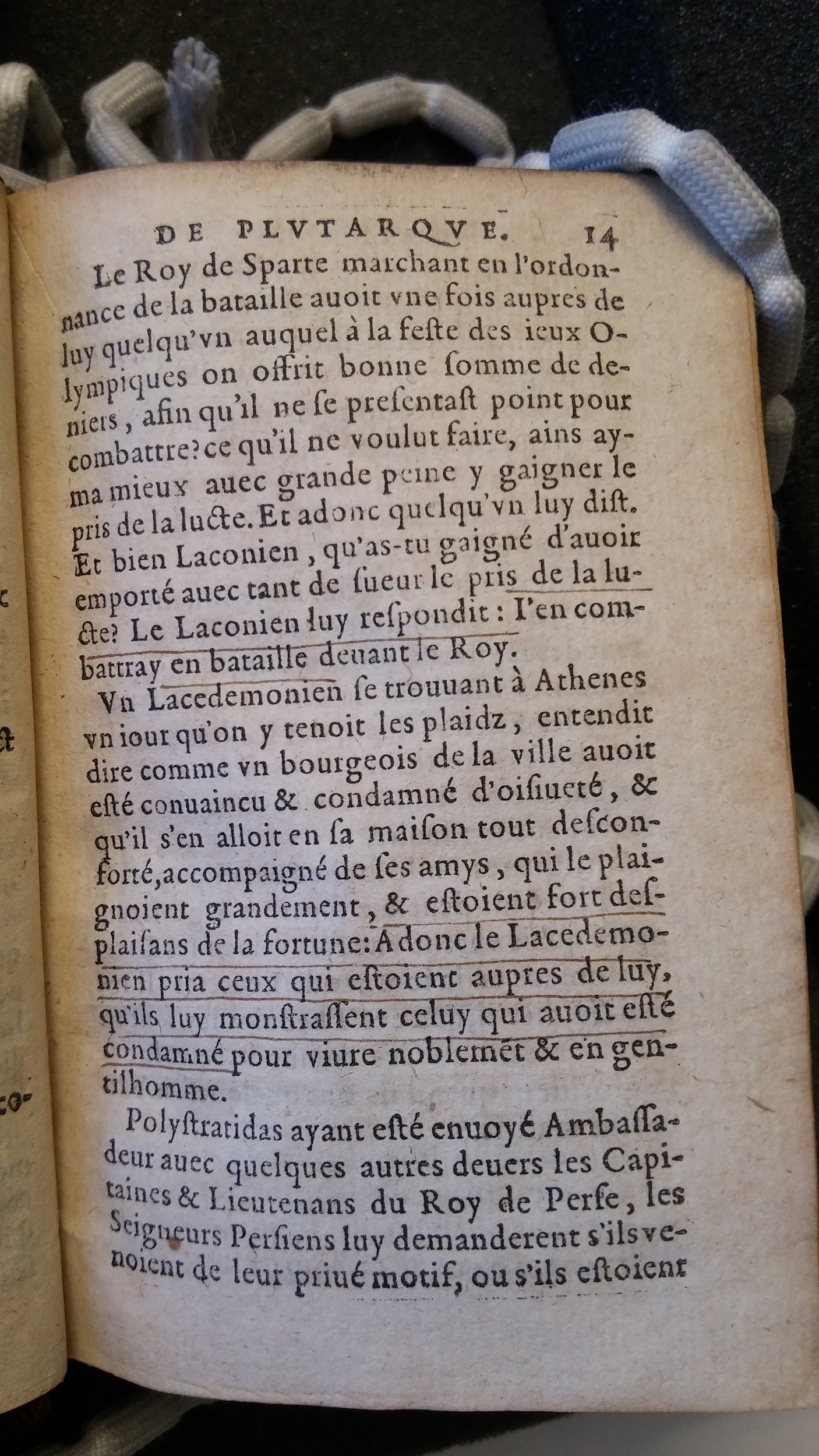 1577 - Claude Micard - Trésor des vies de Plutarque - Saint-Gallen