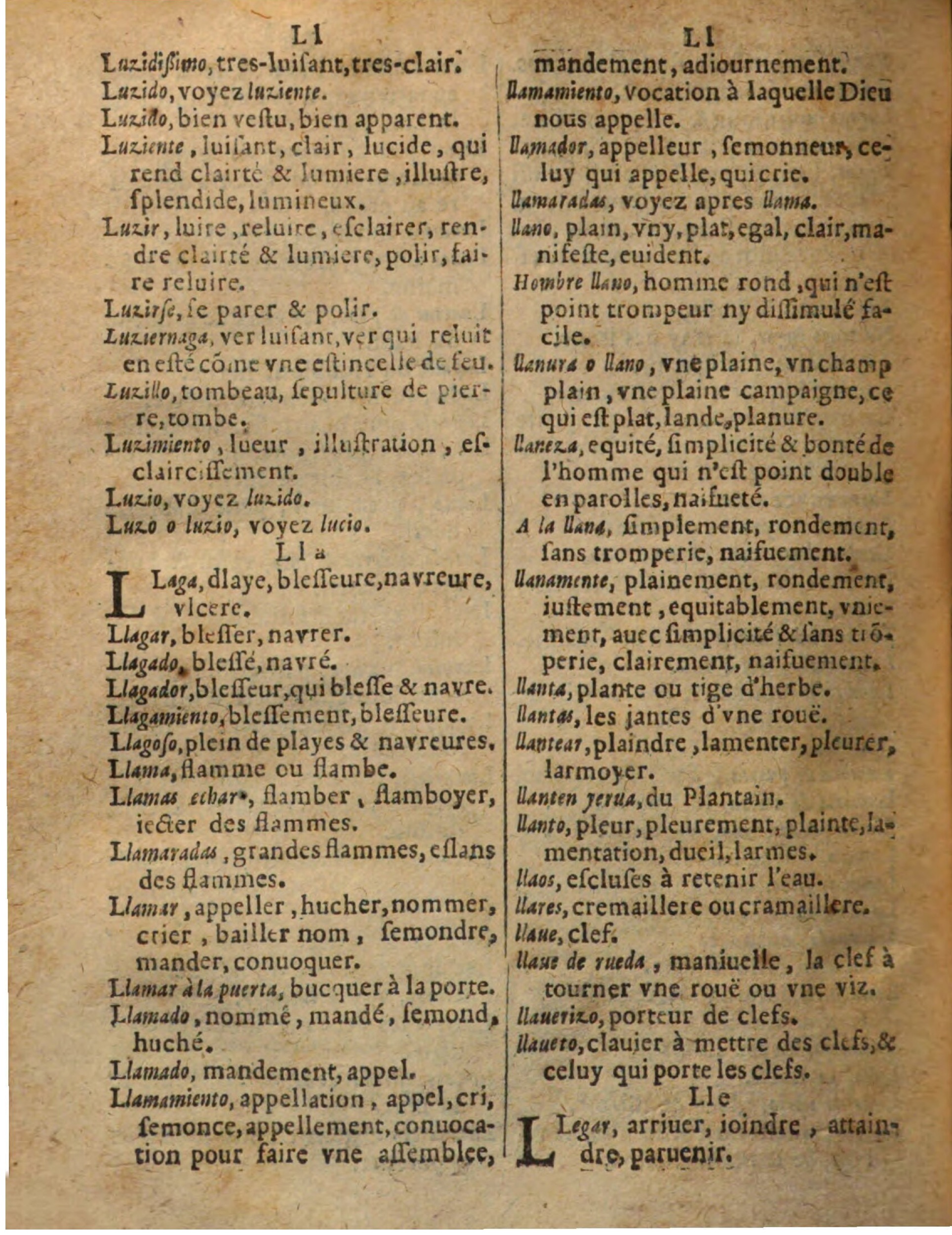 1625 - Hubert Antoine - Trésor des deux langues espagnole et française - Augsbourg