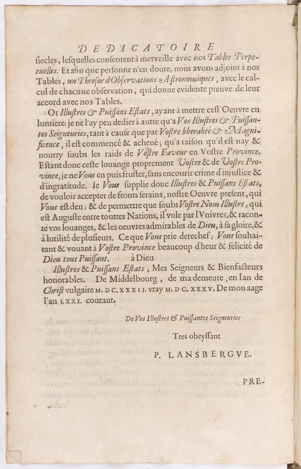 1634 - Zacharie Roman - Les Tables perpétuelles - BnF Arsenal