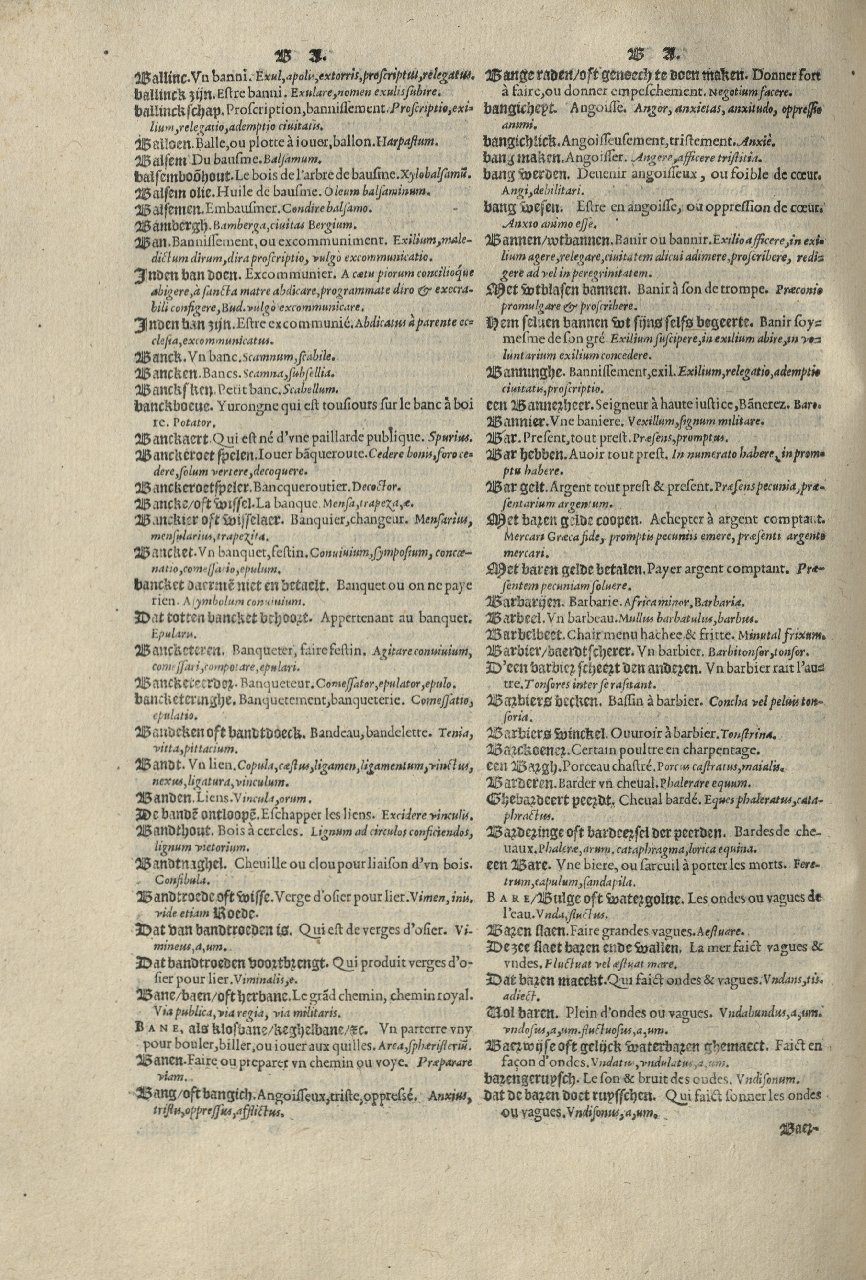 1573 - Christophe Plantin - Trésor du langage bas-allemand - Greifswald