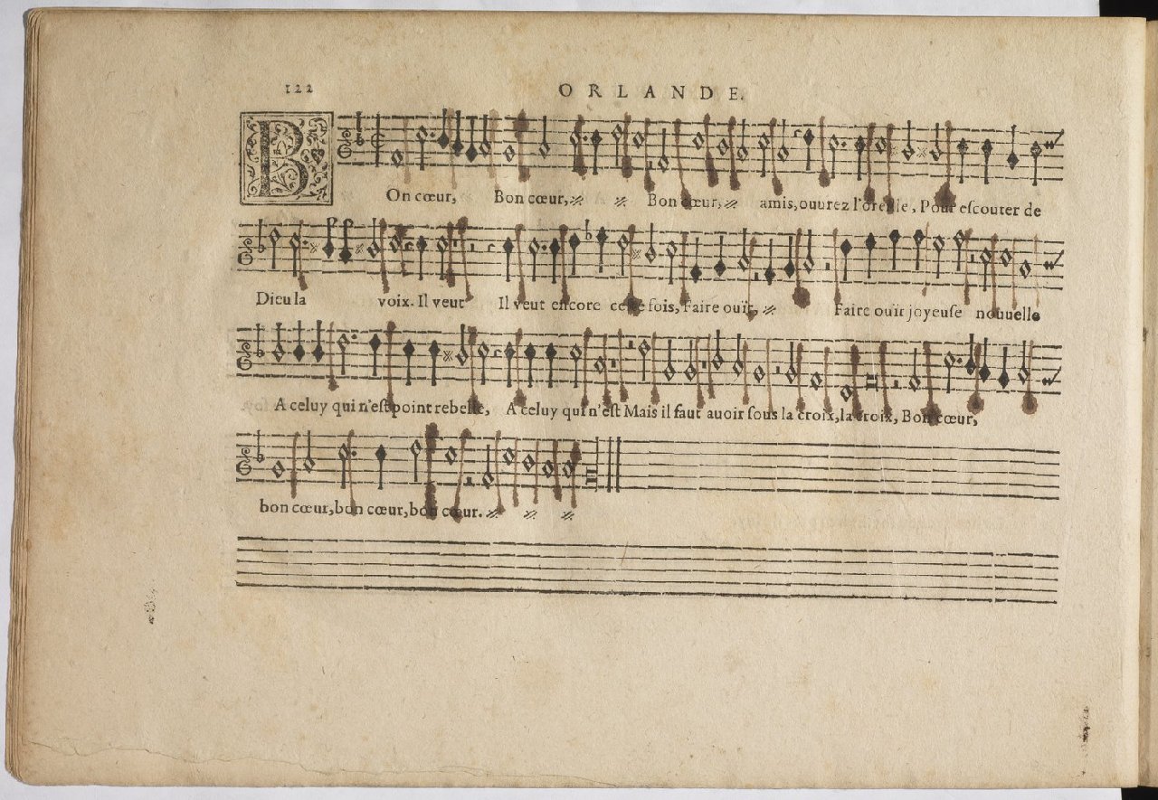 1594 - Paul Marceau - Trésor de musique d&#039;Orlande de Lassus, Superius, Bassus, Tenor, Quinta pars - BnF