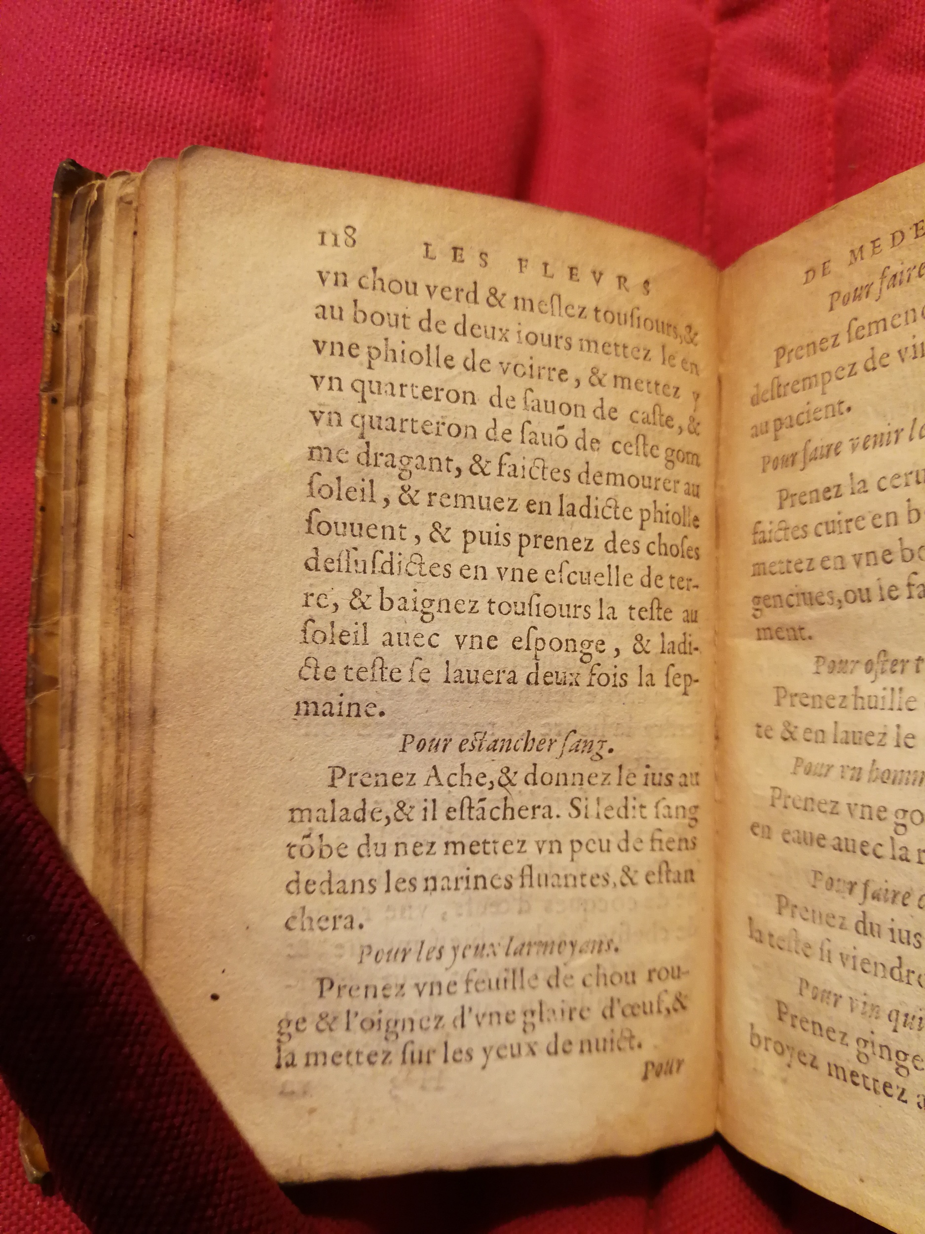 1586 - Benoît Rigaud - Trésor des fleurs et secrets de médecine - Sainte-Geneviève