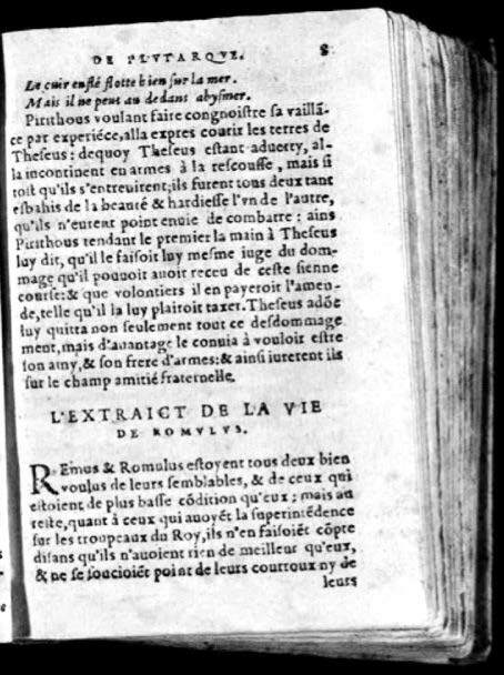 1574 - Benoît Rigaud - Trésor des vies de Plutarque - Avignon