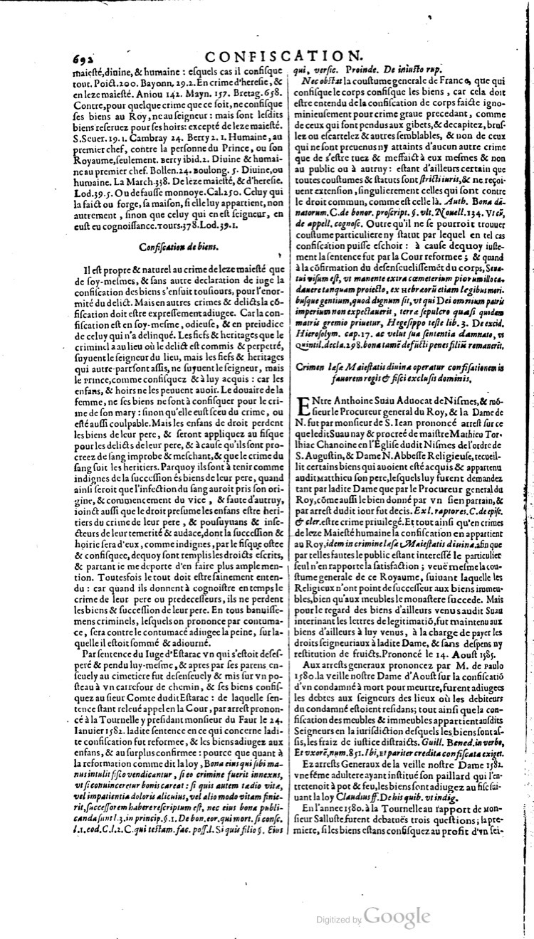 1629 - Veuve Nicolas Buon - Trésor du droit français (21754 T. 1) - BM Lyon