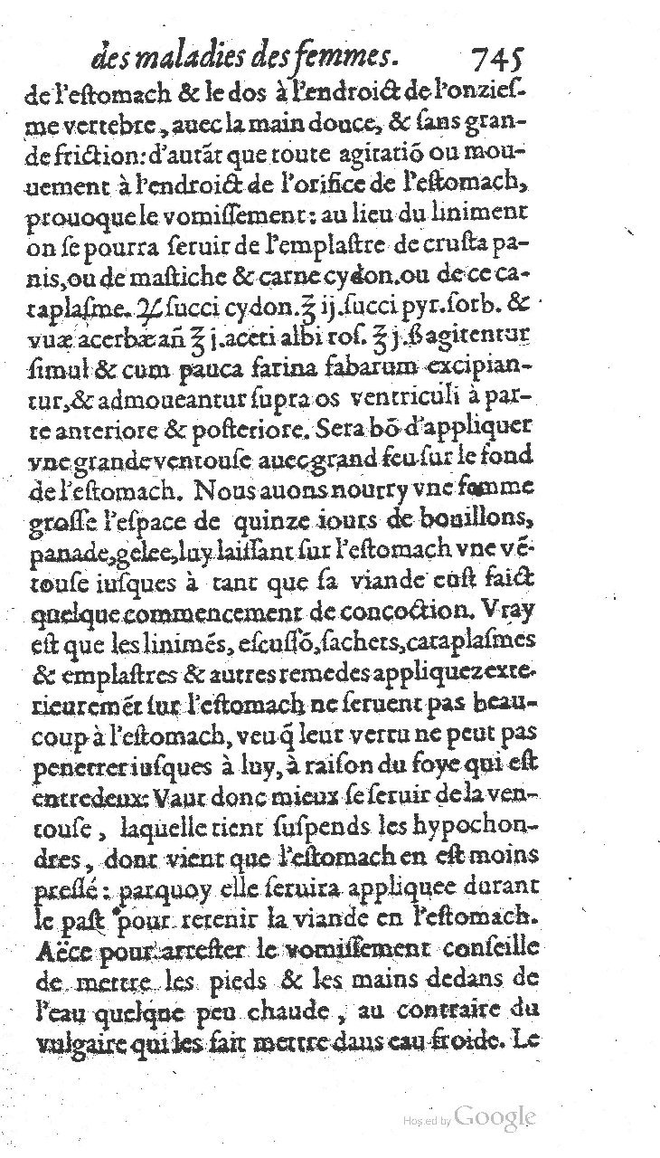 1585 - Jacques du Puis - Trésor des remèdes secrets pour les maladies des femmes - BnF