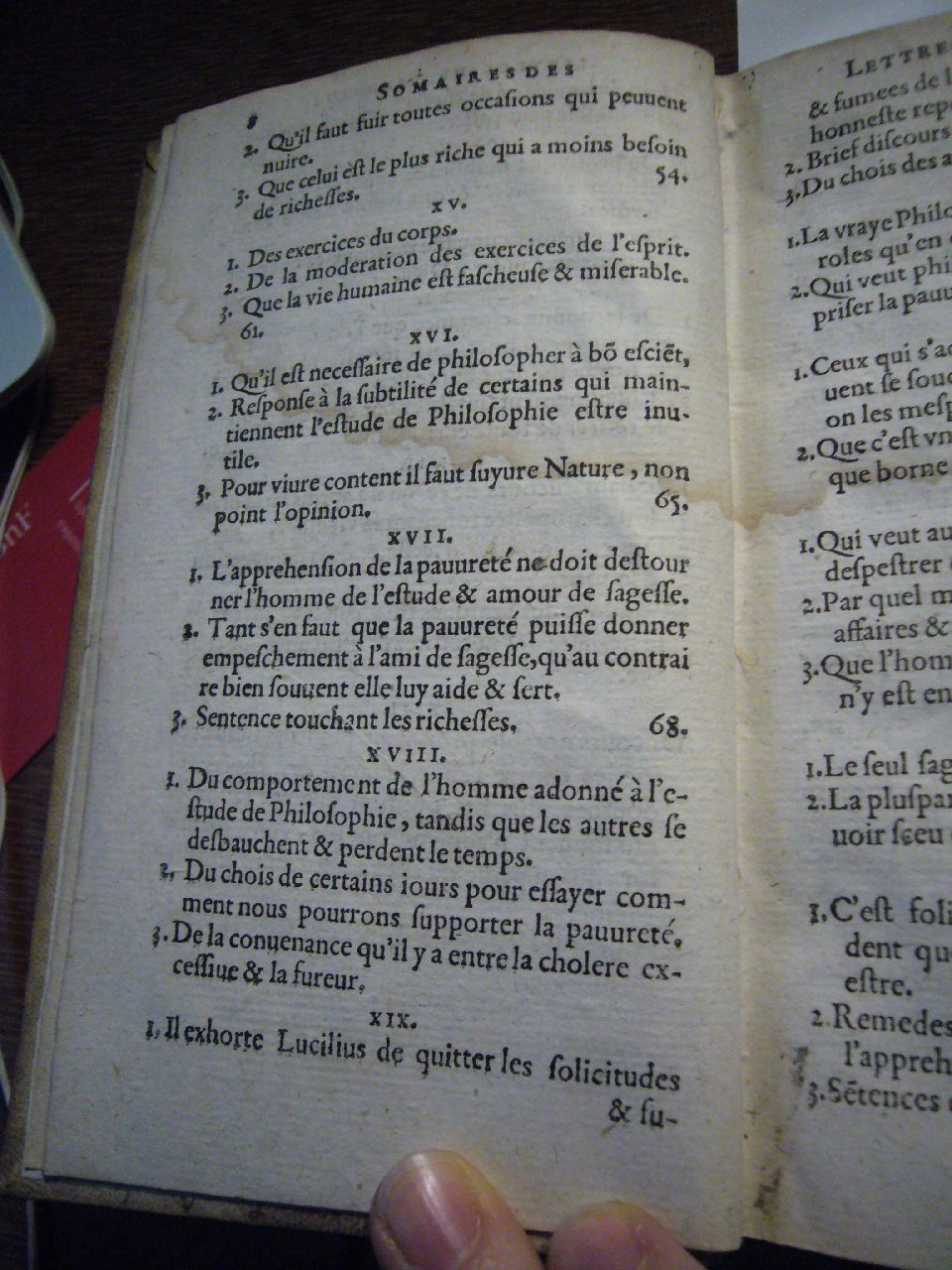 1604 - Jean Houzé - Œuvres morales et mêlées de Sénèque, Trésor de philosophie morale - T. 2 - BnF