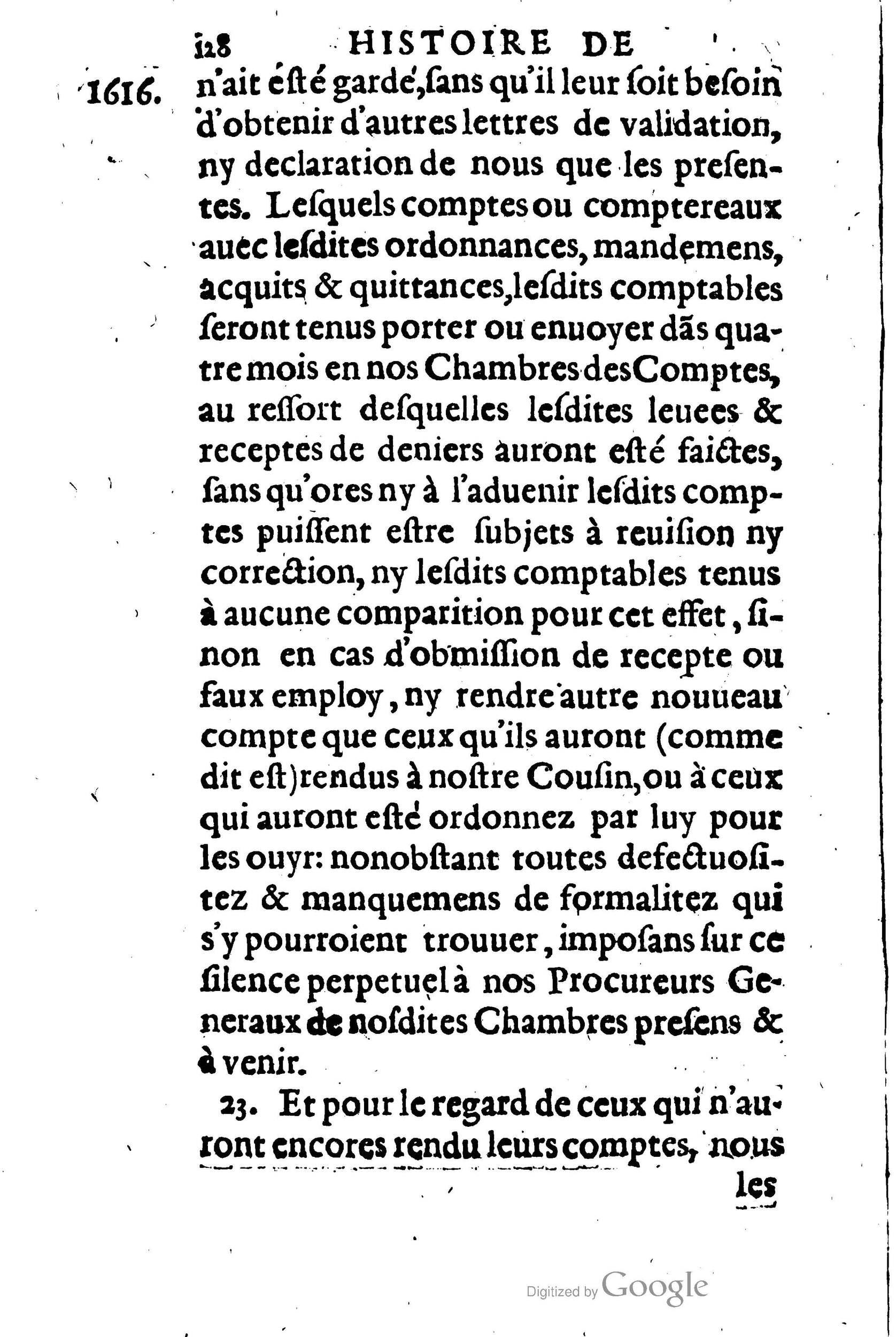 1623 - Joseph Bouillerot - Trésor de l’histoire générale de notre temps - BM Lyon