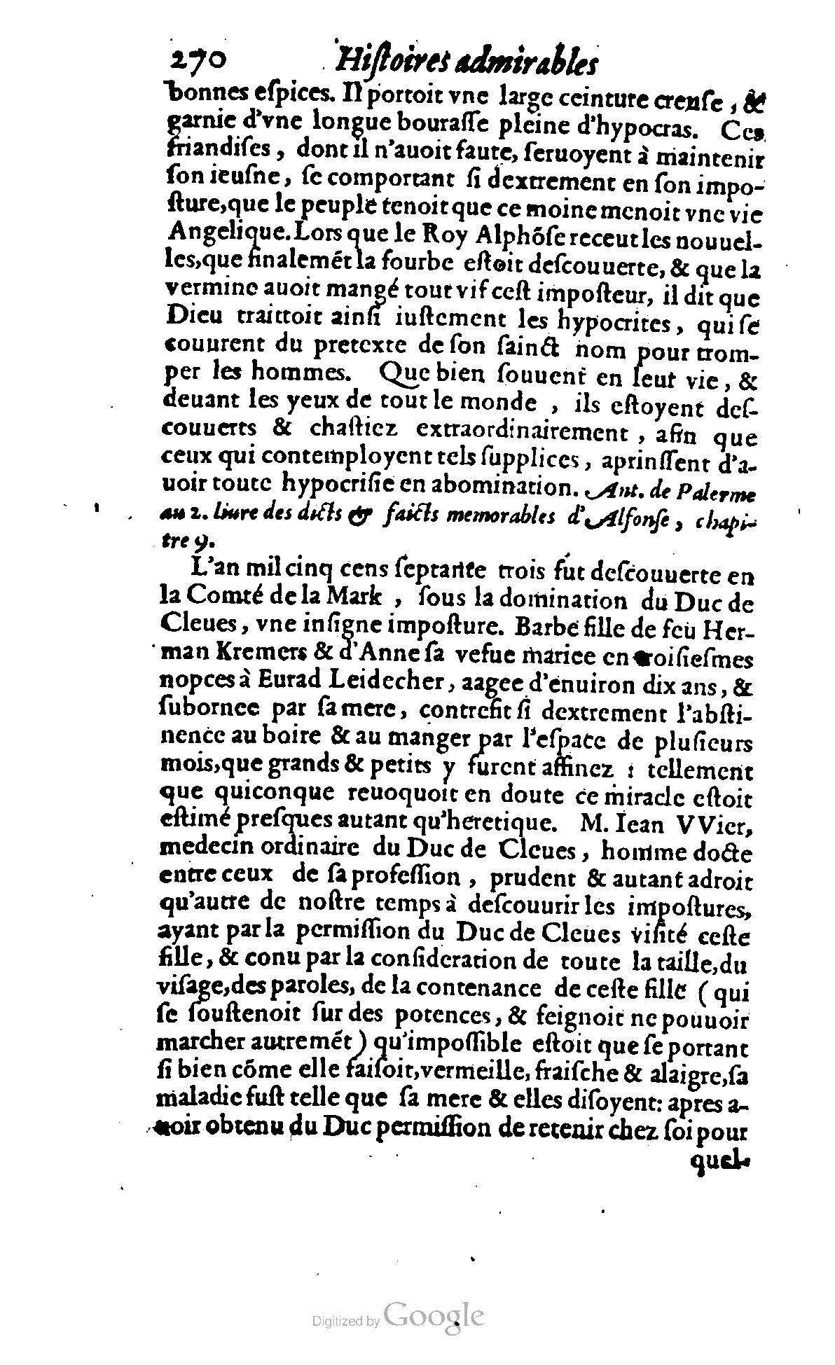 1620 - Samuel Crespin - Trésor d’histoires admirables et mémorables - BCU Lausanne