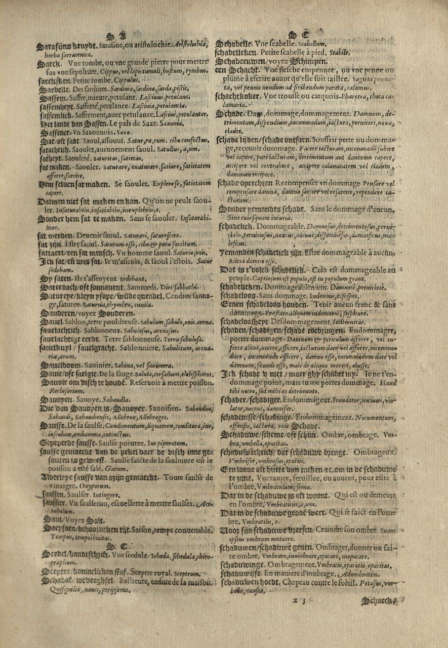 1573 - Christophe Plantin - Trésor du langage bas-allemand - Greifswald