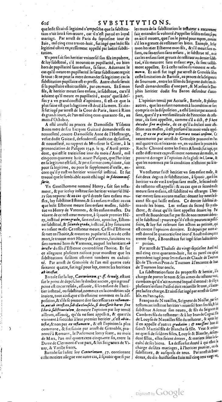 1629 - Veuve Nicolas Buon - Trésor du droit français (21754 T. 3) - BM Lyon