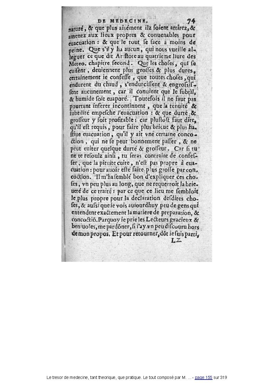 1560 - Pierre et Jan Moine - Trésor de médecine - Université Paris Cité