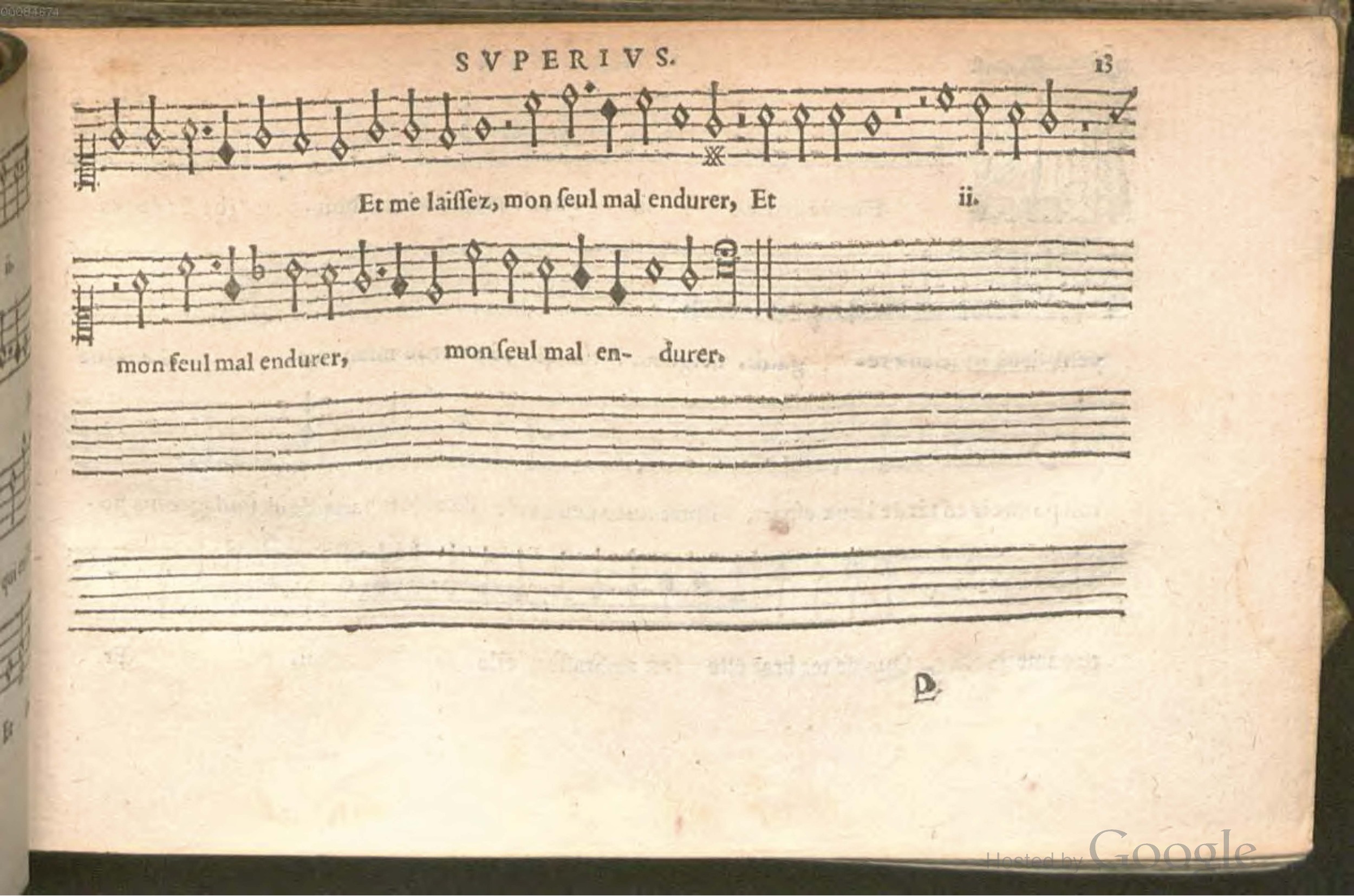 1576 - [Pierre de Saint-André] - Trésor de musique d’Orlande de Lassus Superius - BSB Munich