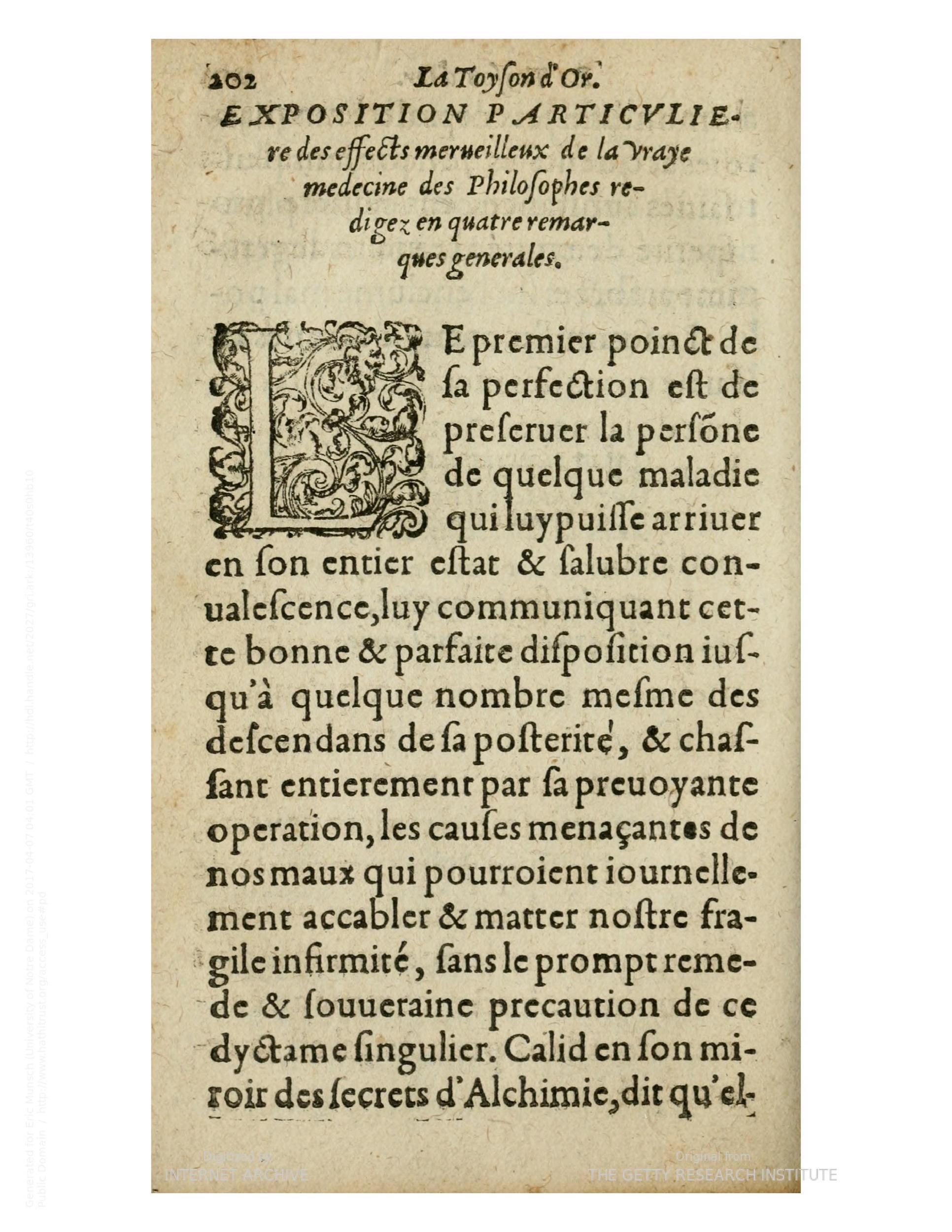 1612 - Charles Sevestre - Toison d’or ou la fleur des trésors - Getty Research Institute