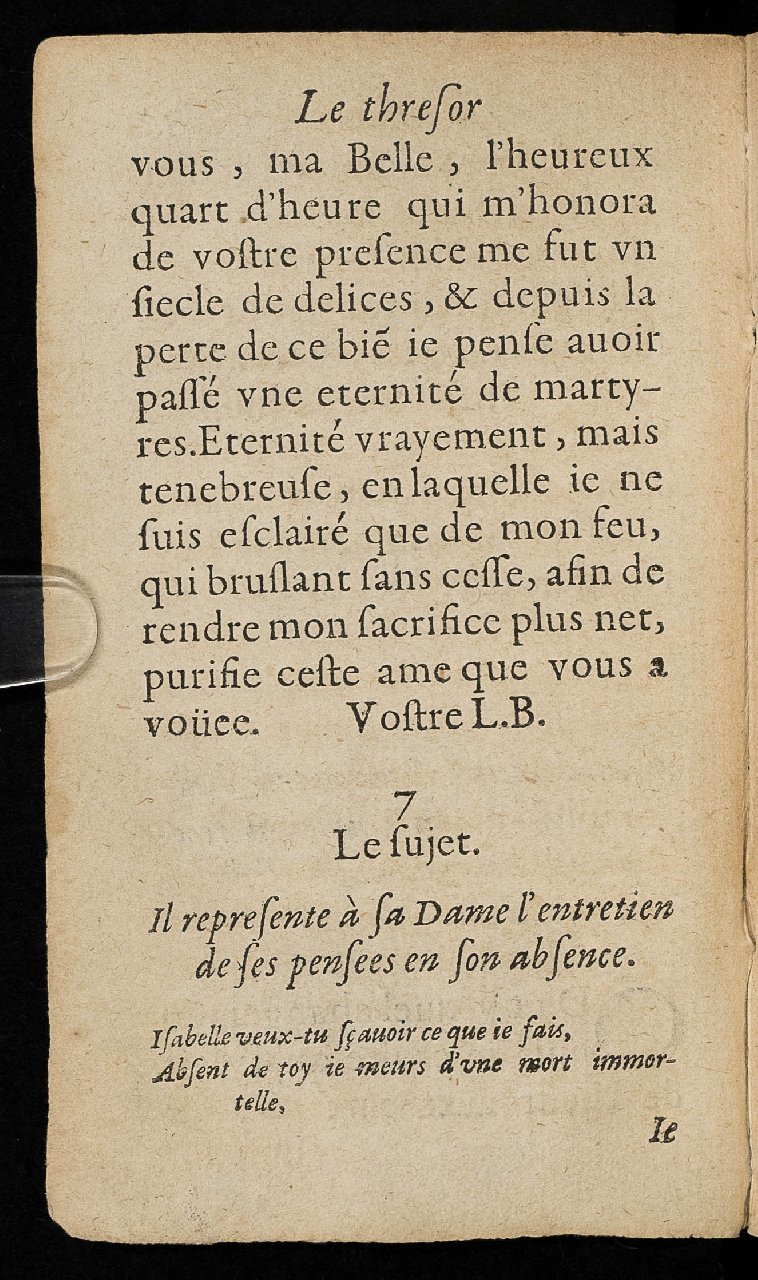 1597 - Thibaud Ancelin - Trésor d’amour - Stuttgart