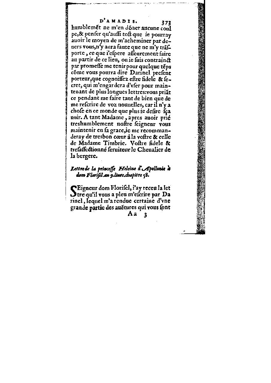 1572 - Veuve Gabriel Cotier - Trésor des Amadis - BM Lyon