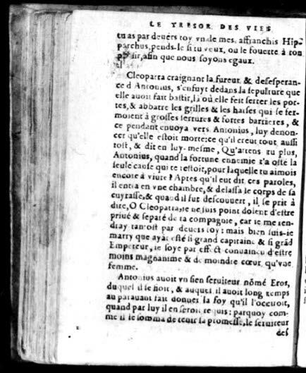 1574 - Benoît Rigaud - Trésor des vies de Plutarque - Avignon