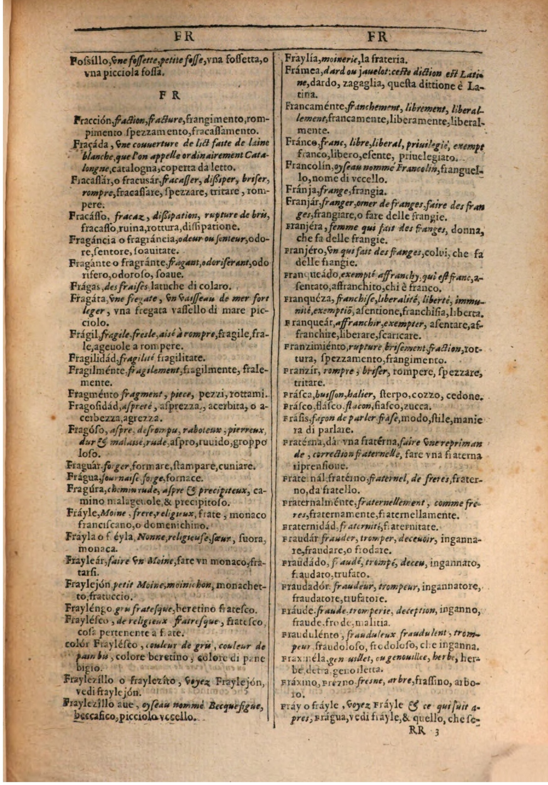 1609 - Philippe Albert et Alexandre Pernet - Trésor des trois langues française, italienne et espagnole (Première partie) - BSB Munich 1609 - Philippe Albert et Alexandre Pernet - Trésor des trois langues française, italienne et espagnole (Première partie) - BSB Munich