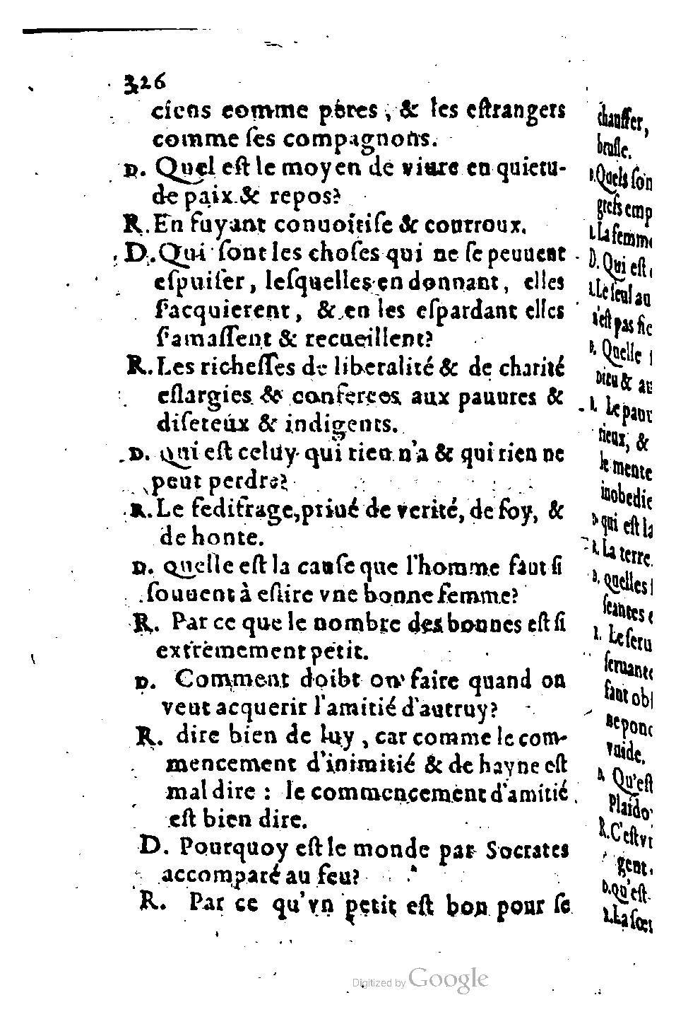 1582 - Nicolas Bonfons - Trésor des sentences dorées - BM Lyon