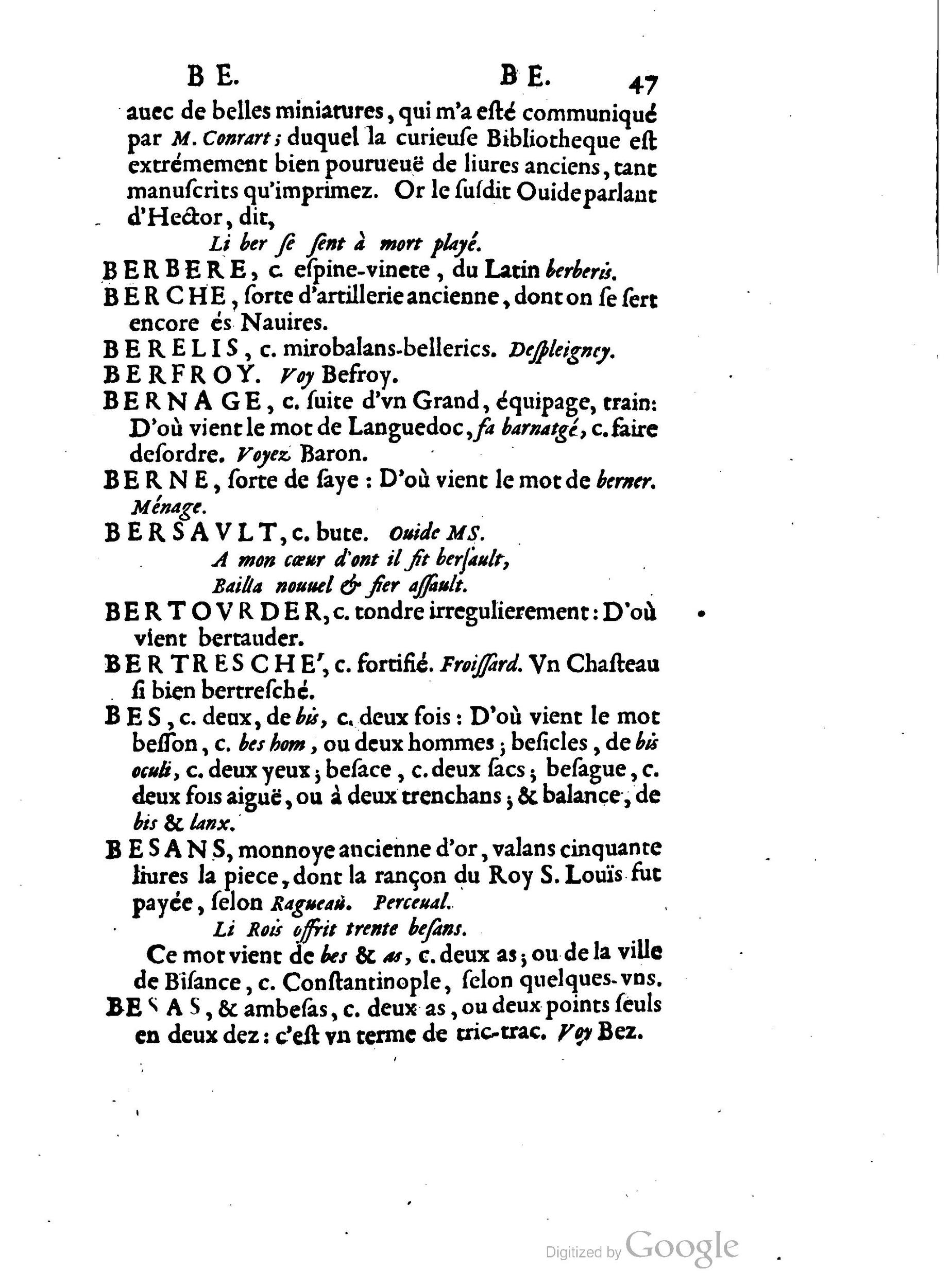 1655 - Augustin Courbé - Trésor de recherches et antiquités gauloises et françaises - BM Lyon