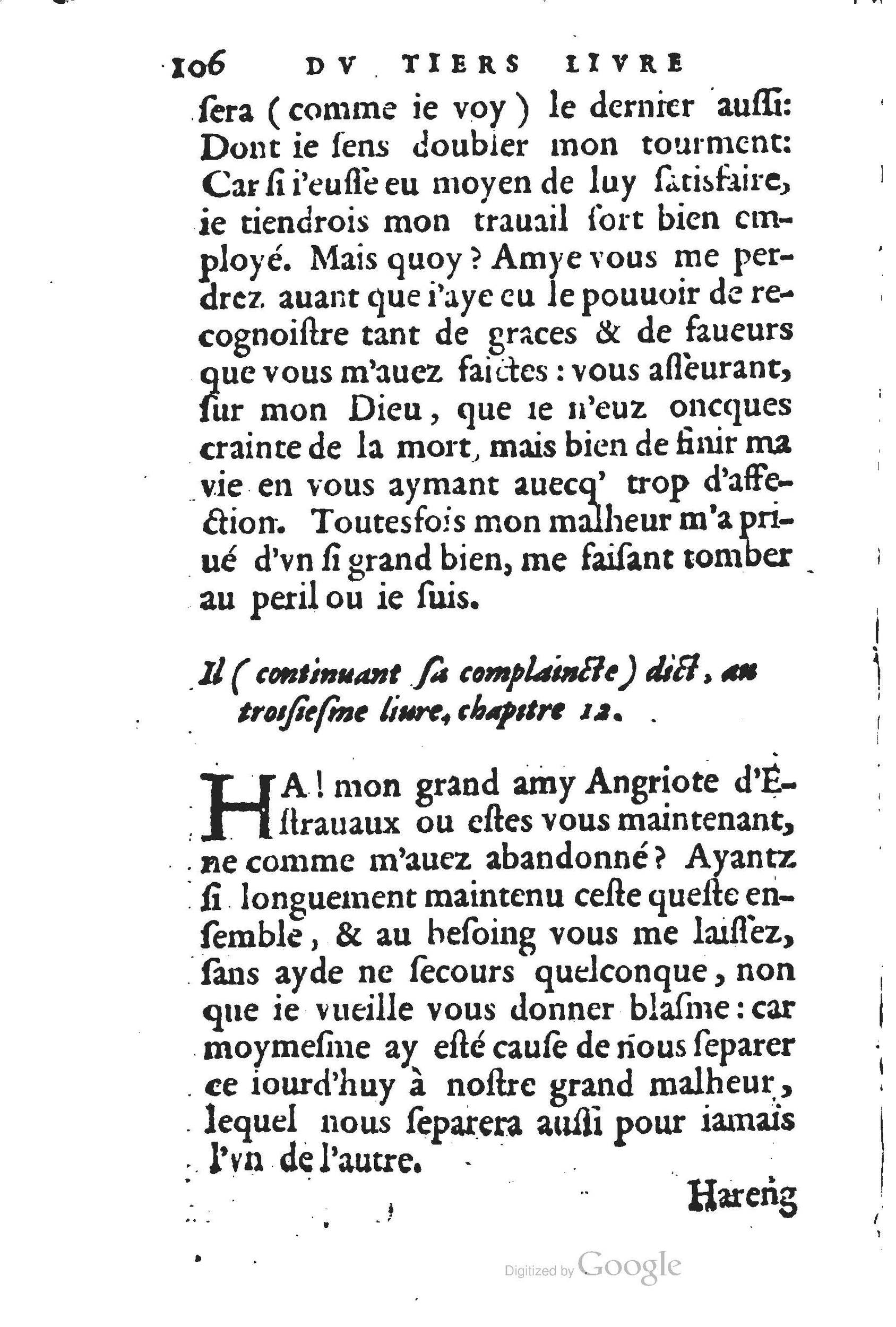 1560 - Jean d’Ogerolles et Gabriel Cotier Lyon - Trésor des Amadis - BSB Munich