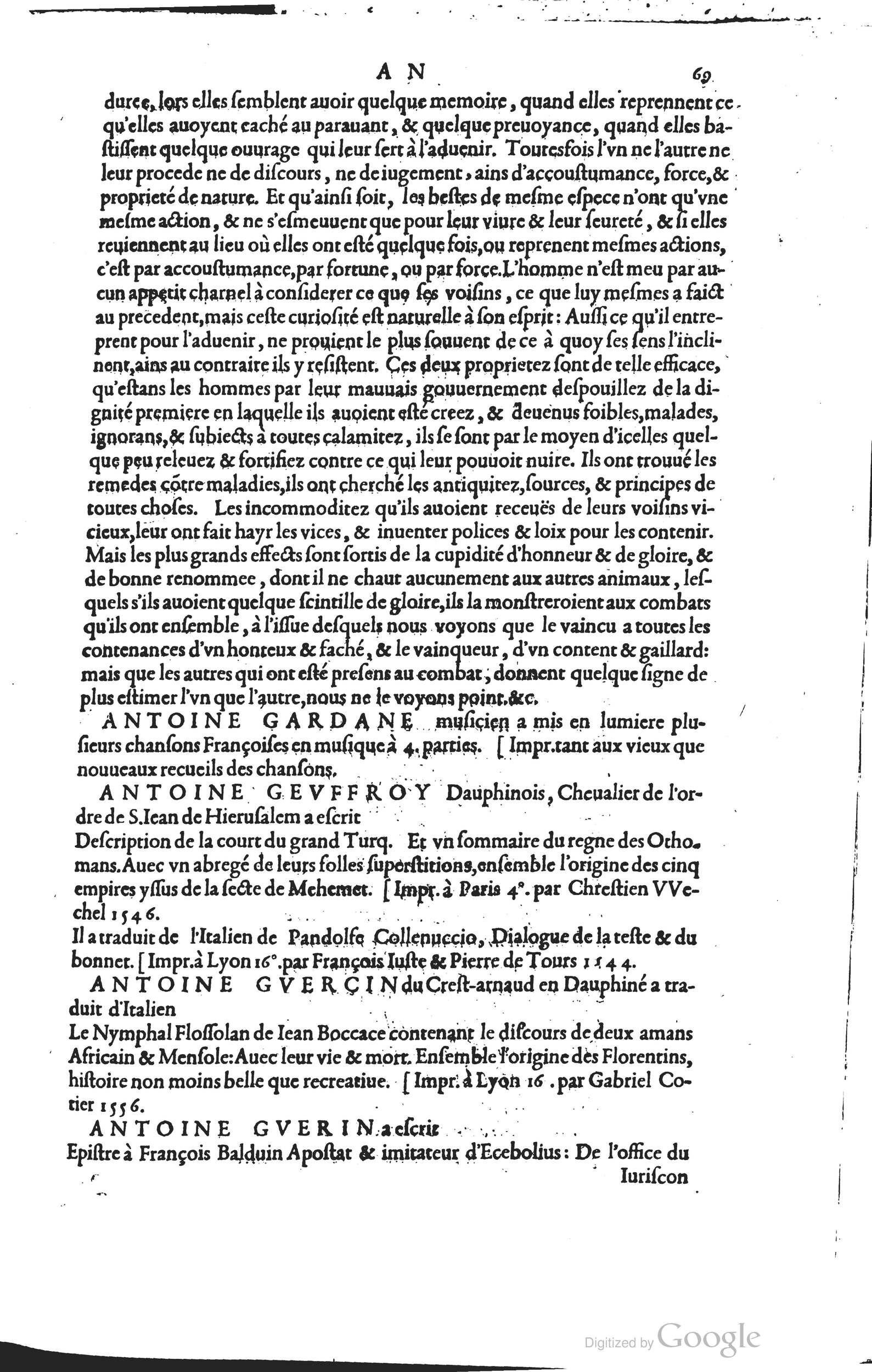 1585 - Barthélemy Honorat - Bibliothèques françaises - BSB Munich