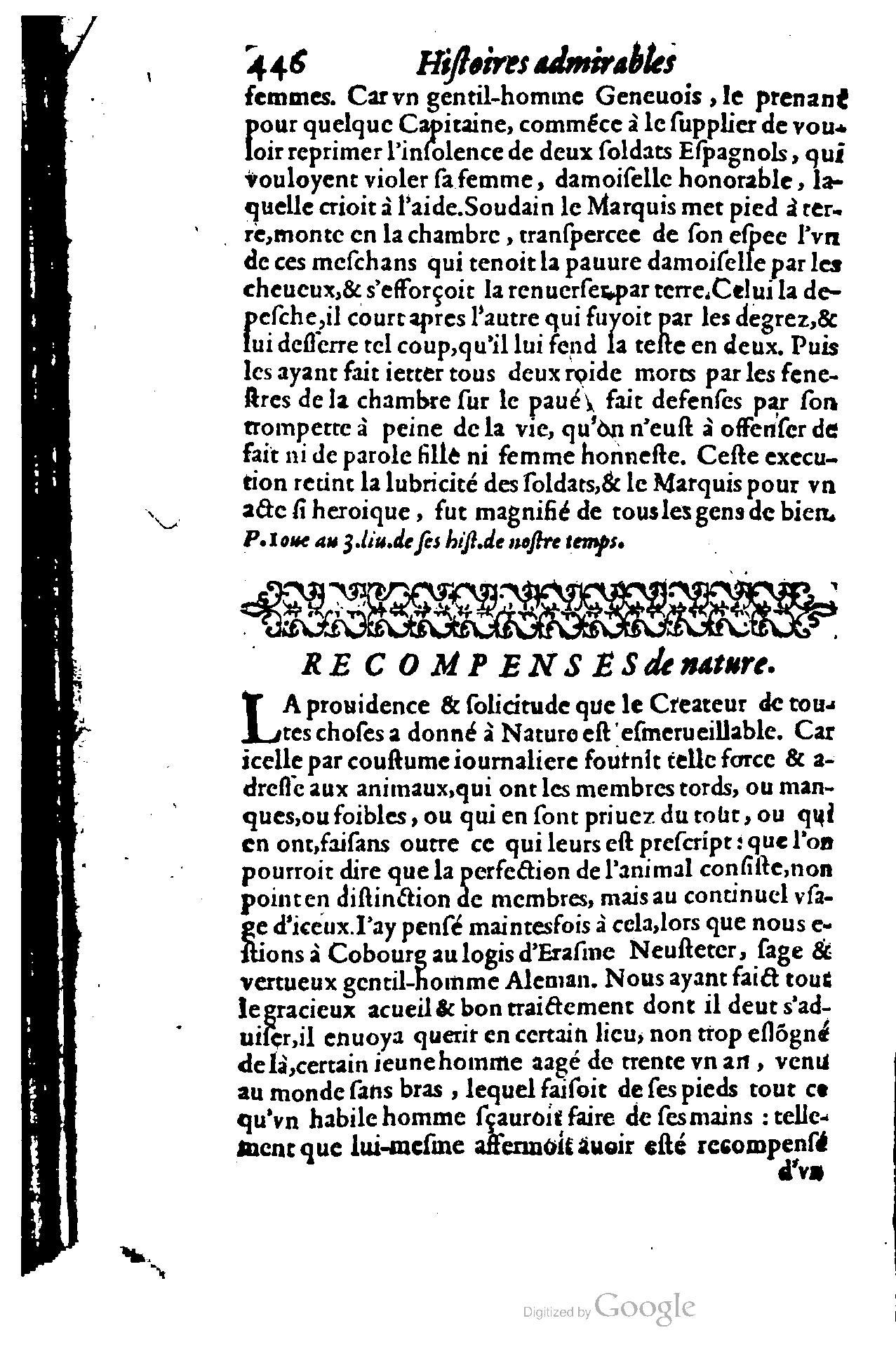 1620 - Samuel Crespin - Trésor d’histoires admirables et mémorables - BCU Lausanne 1620 - Samuel Crespin - Trésor d’histoires admirables et mémorables - BCU Lausanne
