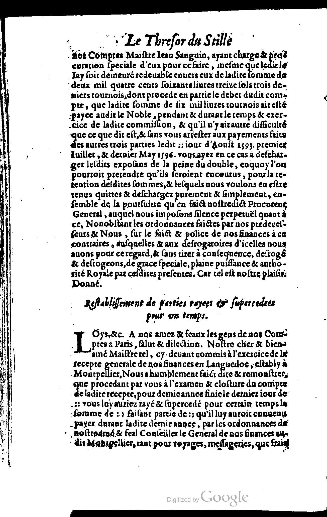 1614 - Jean Richer - Trésor du nouveau style et protocole de la chancellerie de France - BSB Munich