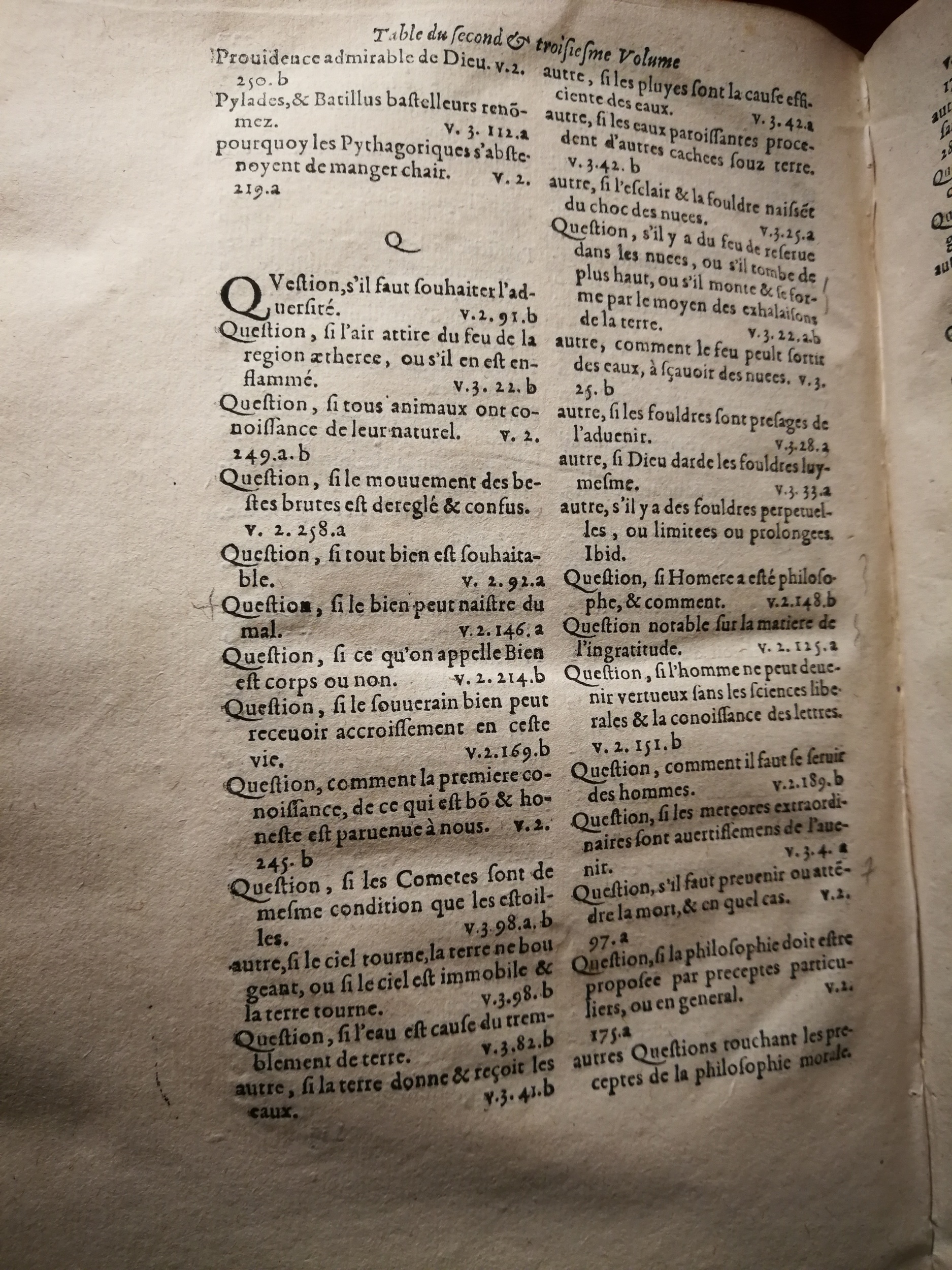 1595 - Jean Houzé - Œuvres morales et mêlées de Sénèque, Trésor de philosophie morale - T. 3 - BnF