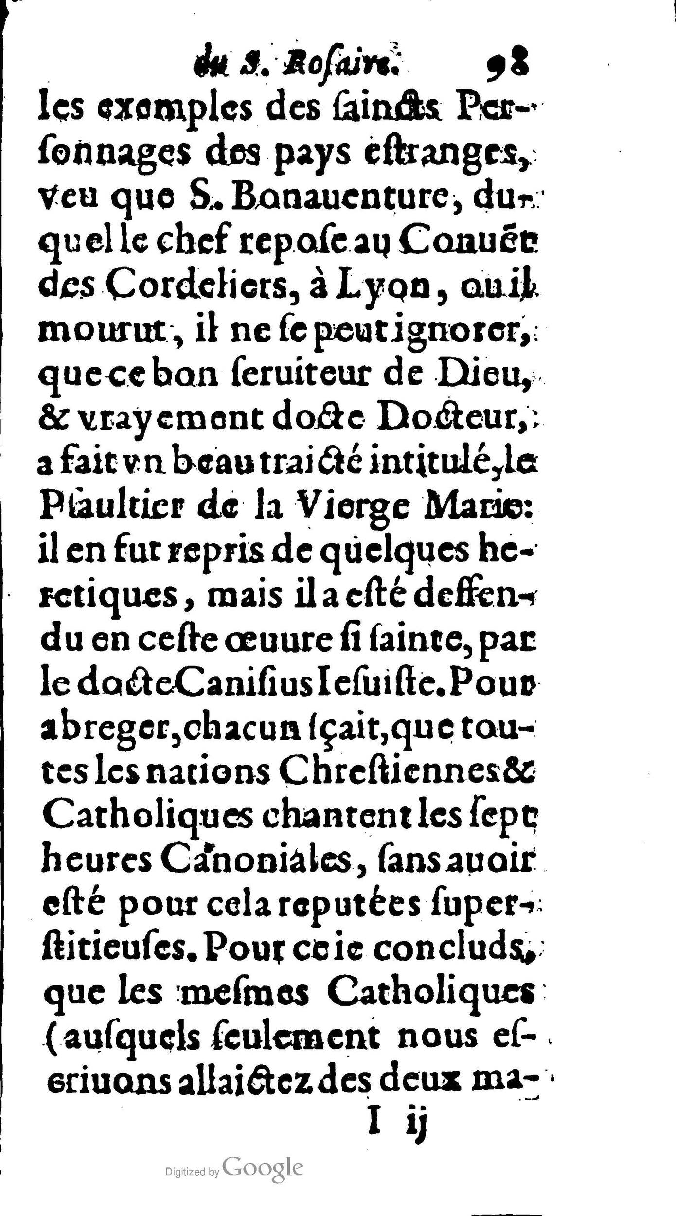 1604 - Jean Le Bouc - Trésor des indulgences du Saint Rosaire - BM Lyon 1604 - Jean Le Bouc - Trésor des indulgences du Saint Rosaire - BM Lyon