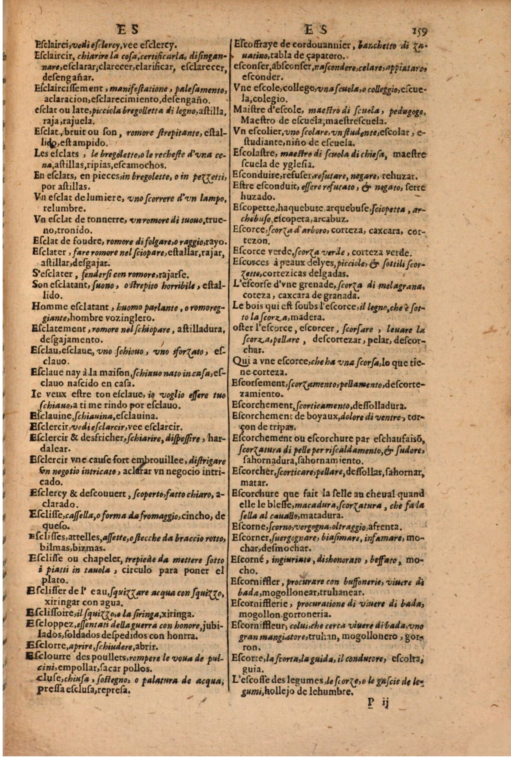 1616 - Pierre de la Rovière - Trésor des trois langues (Seconde partie) - BSB Munich
