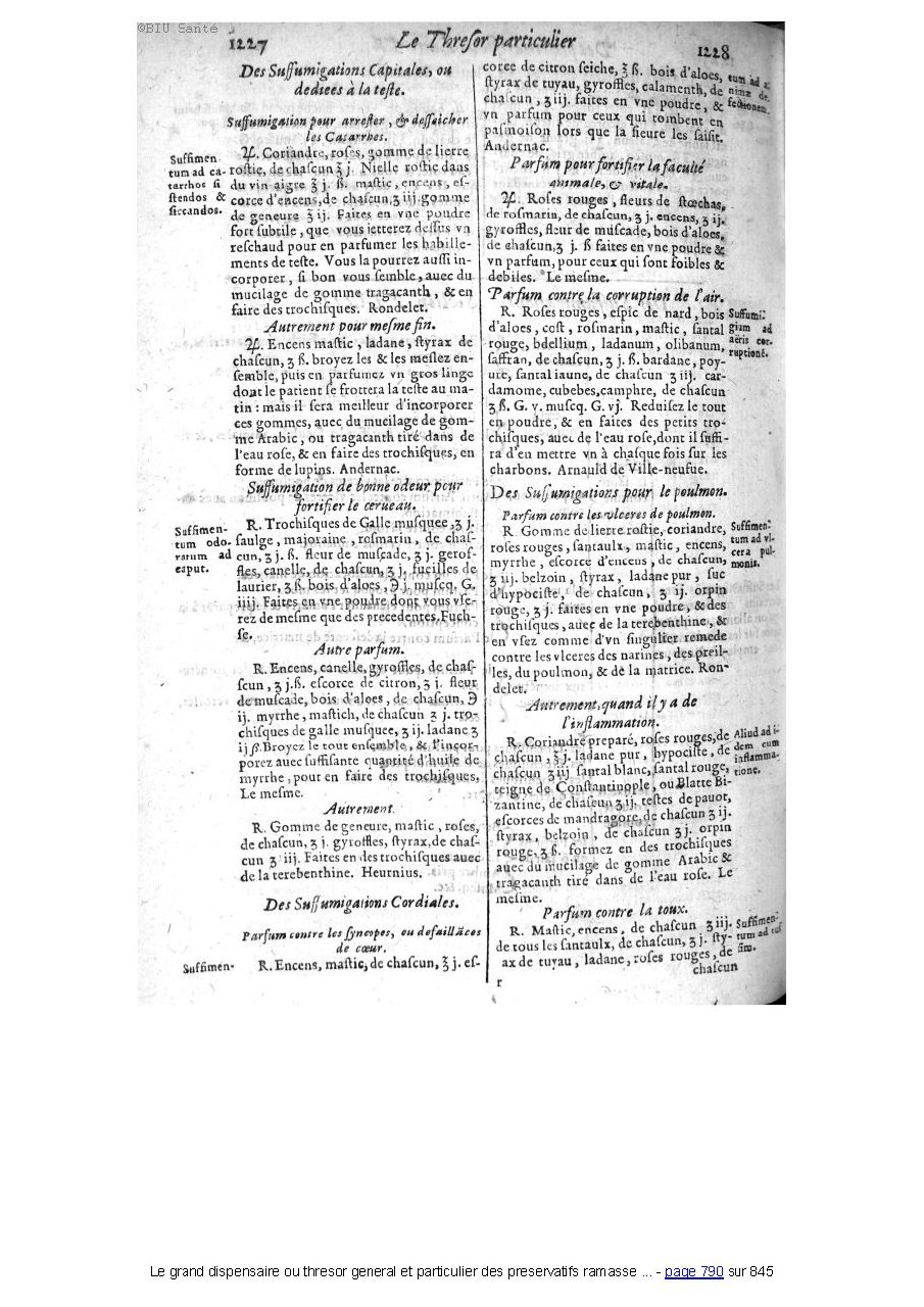 1609 - Étienne Gamonet - Grand dispensaire ou Trésor général et particulier des préservatifs - BIU Santé