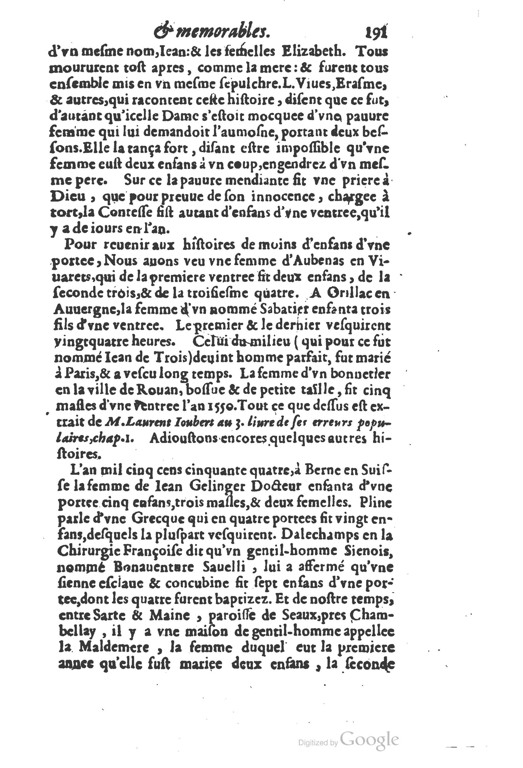 1610 - Paul Marceau - Trésor d’histoires admirables et mémorables - Princeton
