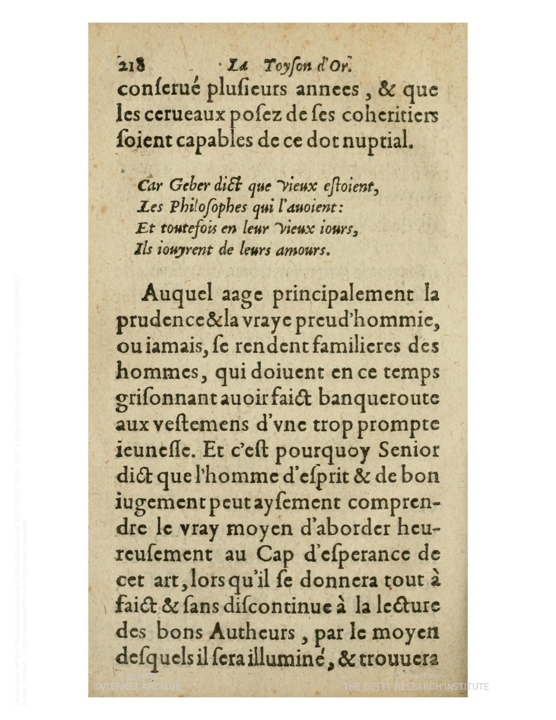 1612 - Charles Sevestre - Toison d’or ou la fleur des trésors - Getty Research Institute