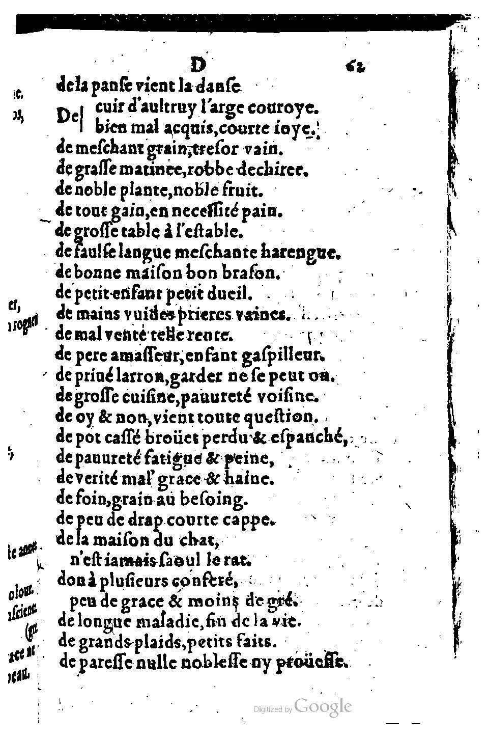 1582 - Nicolas Bonfons - Trésor des sentences dorées - BM Lyon