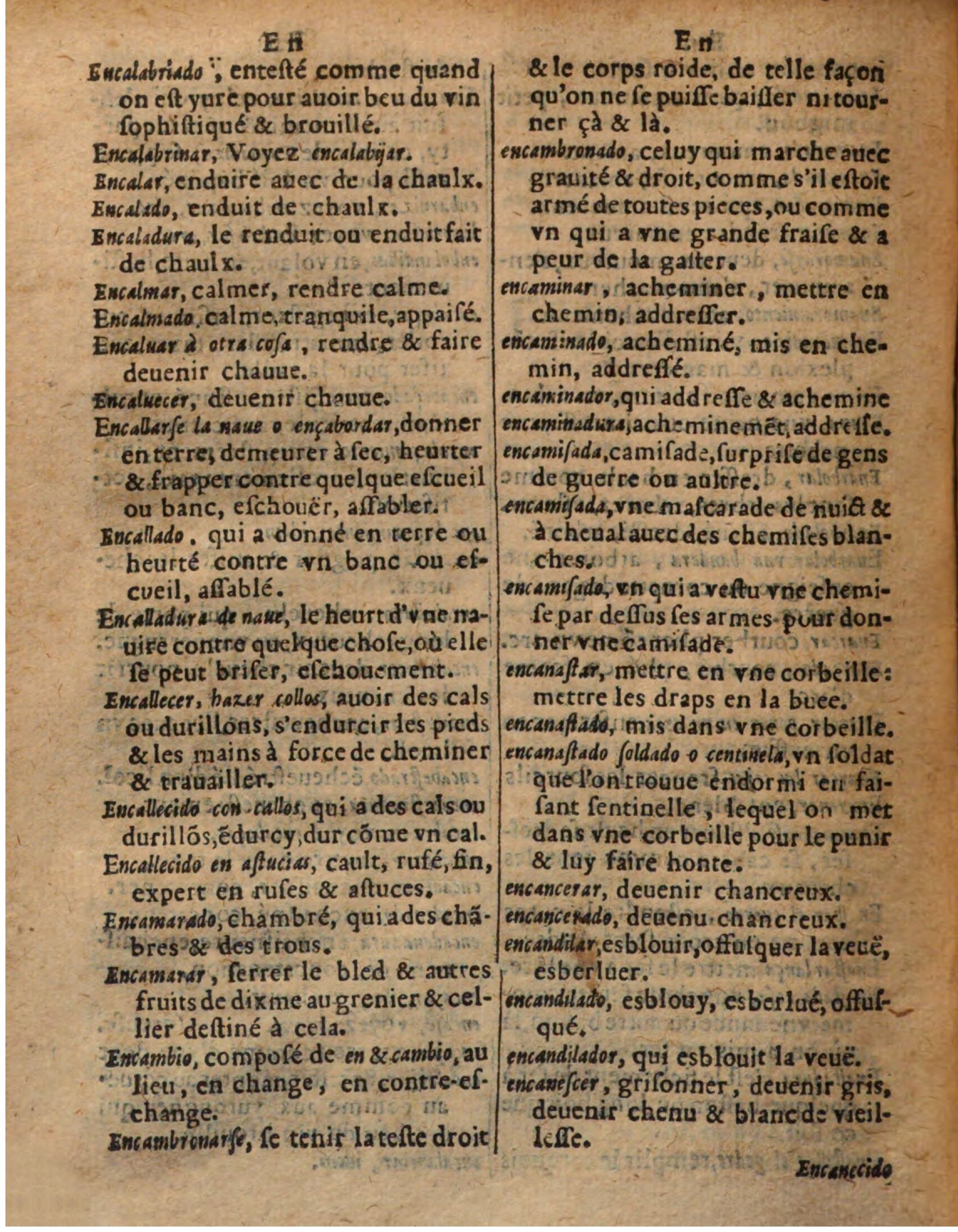 1625 - Hubert Antoine - Trésor des deux langues espagnole et française - Augsbourg