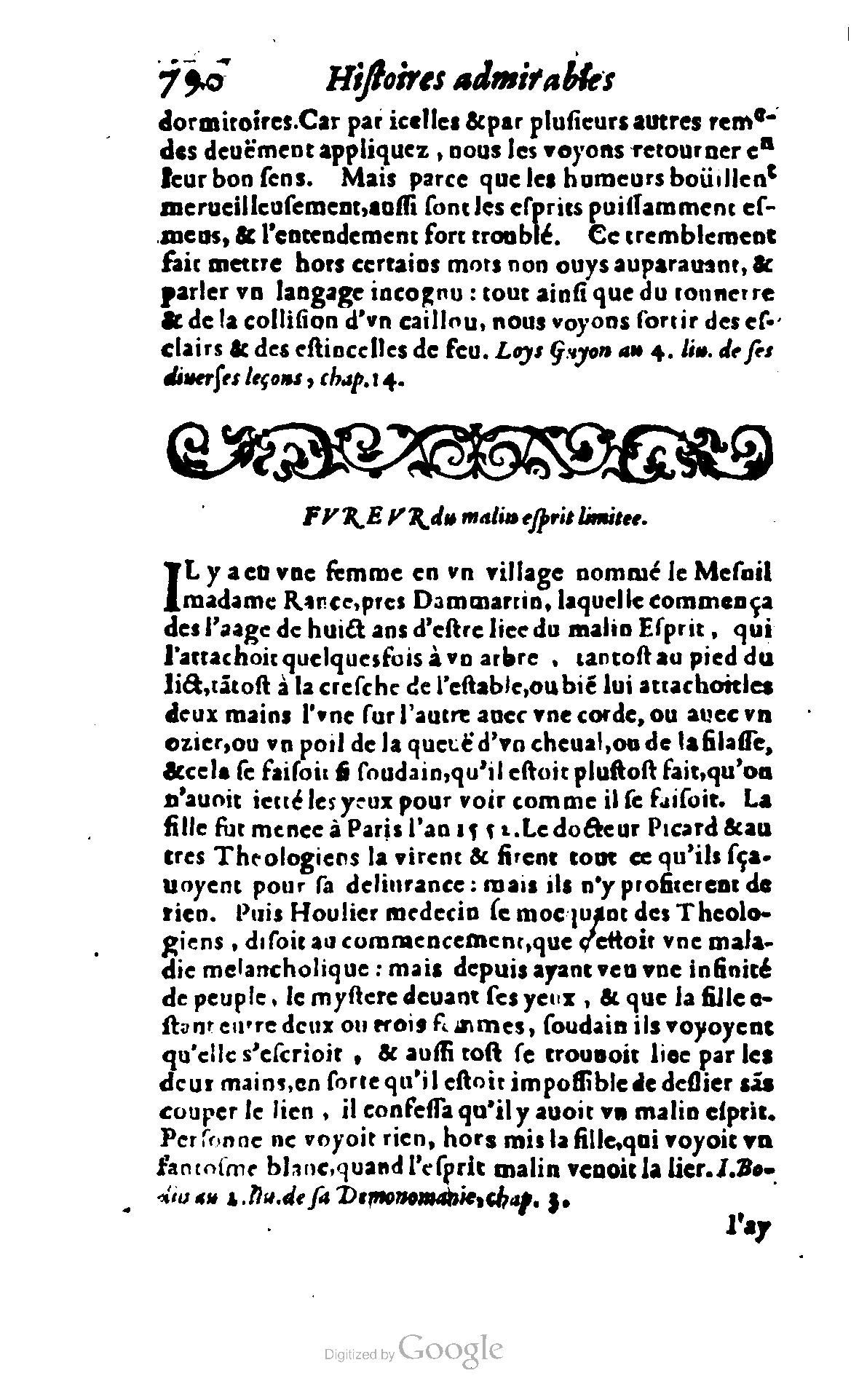 1620 - Samuel Crespin - Trésor d’histoires admirables et mémorables - BCU Lausanne
