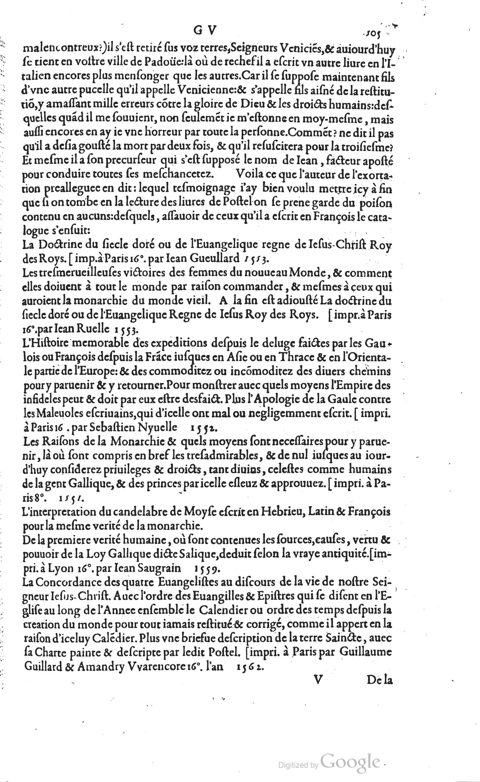 1585 - Barthélemy Honorat - Bibliothèques françaises - BSB Munich