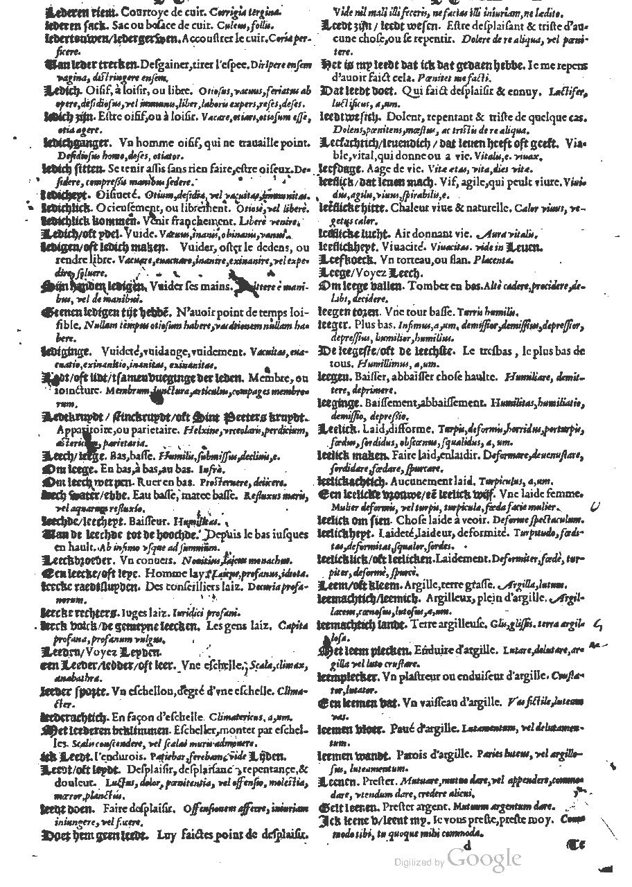 1573 - Christophe Plantin - Trésor du langage bas-allemand - BM Lyon 1573 - Christophe Plantin - Trésor du langage bas-allemand - BM Lyon