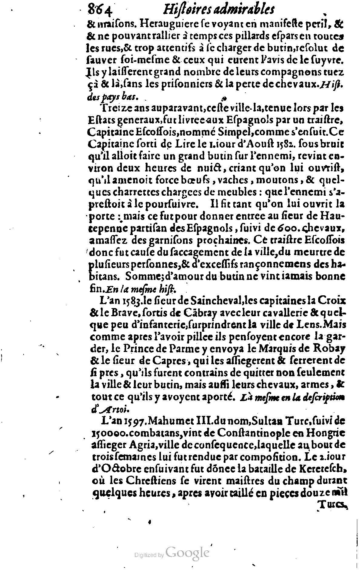 1628 - Jacques Crespin - Trésor d’histoires admirables et mémorables - BSB Munich