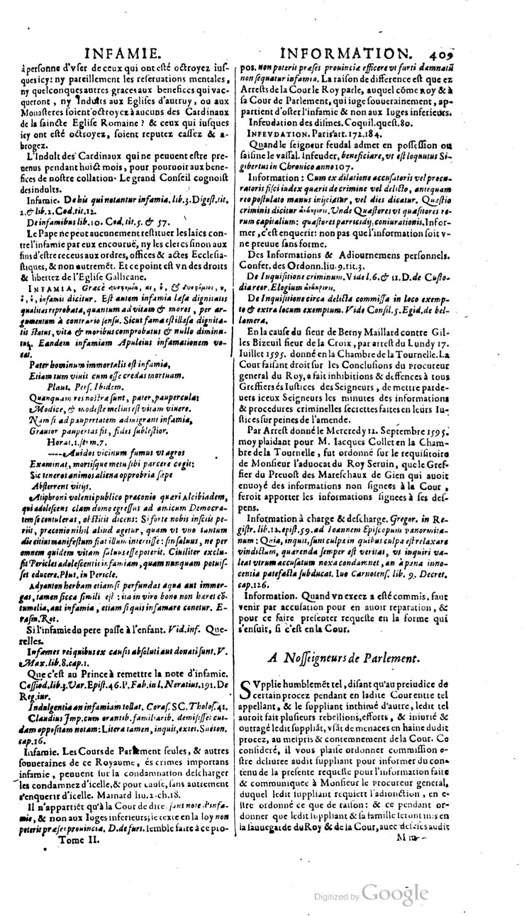 1629 - Veuve Nicolas Buon - Trésor du droit français (21754 T. 2) - BM Lyon 1629 - Veuve Nicolas Buon - Trésor du droit français (21754 T. 2) - BM Lyon