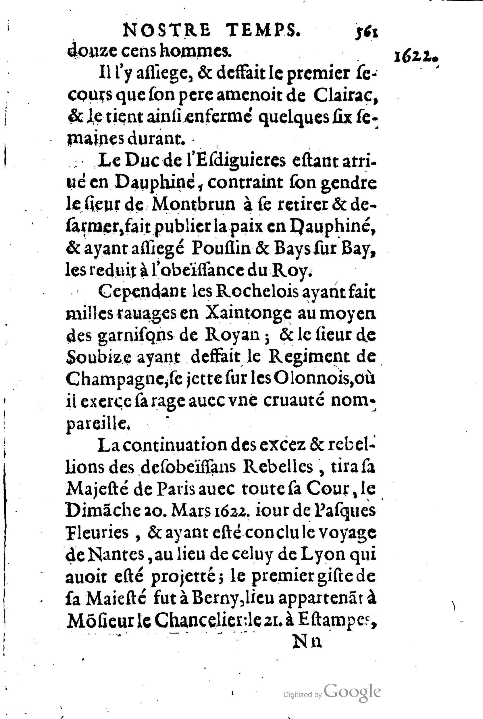1623 - Joseph Bouillerot - Trésor de l’histoire générale de notre temps - BM Lyon